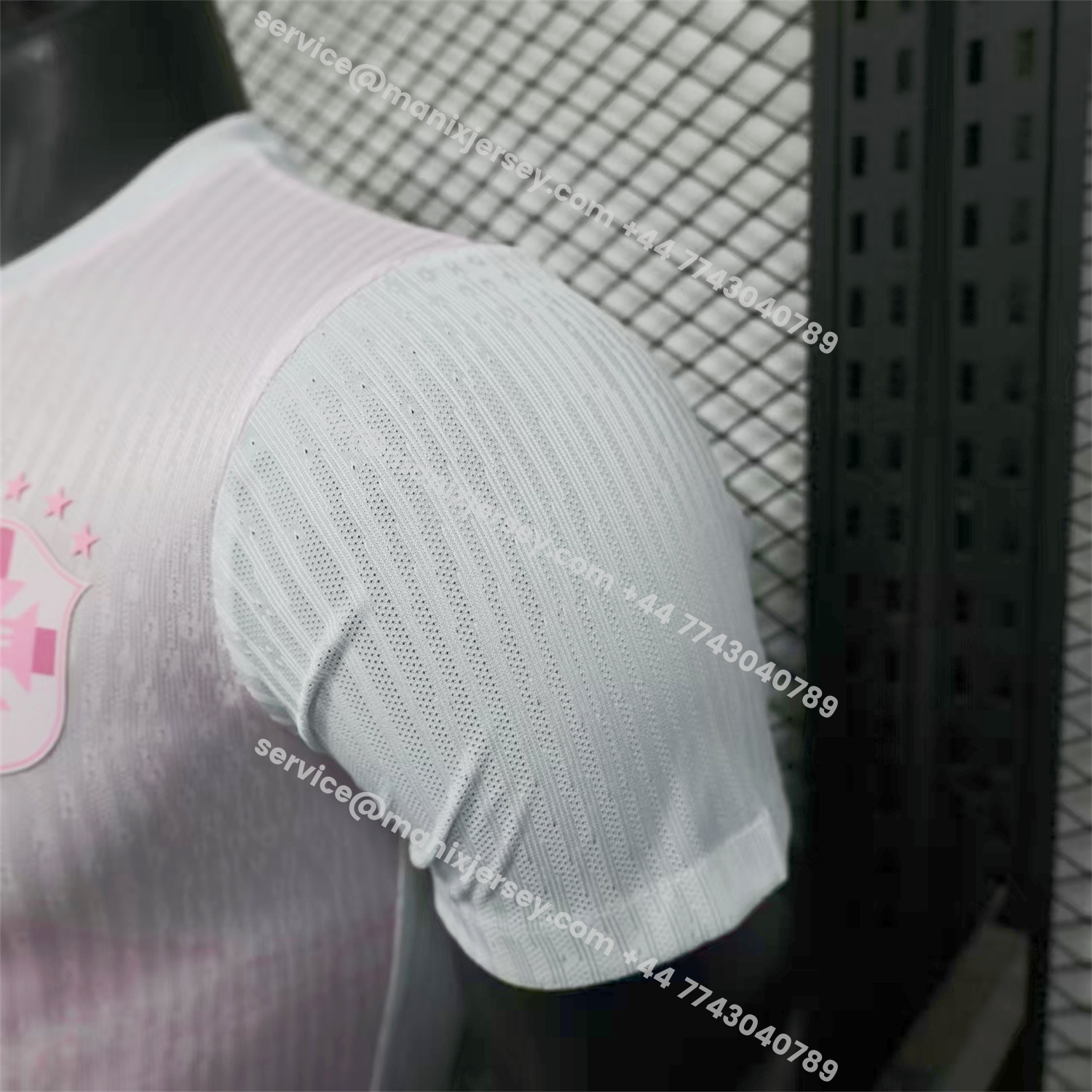 ManixJersey.com | Brazil 25-26 Pink White Jesus Statue Special Jersey - Player Version -Customize Name, Number and Patch | Worldwide Shipping