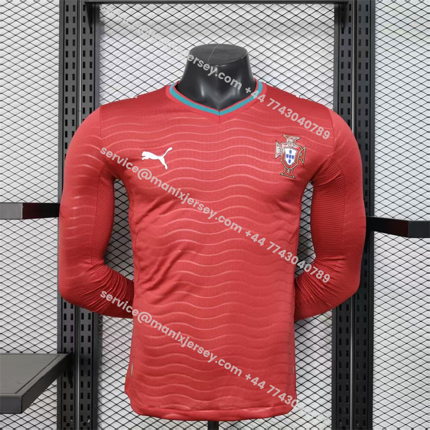 ManixJersey.com | Portugal 2026 Home Long Sleeves Jersey - Player Version -Customize Name, Number and Patch | Worldwide Shipping