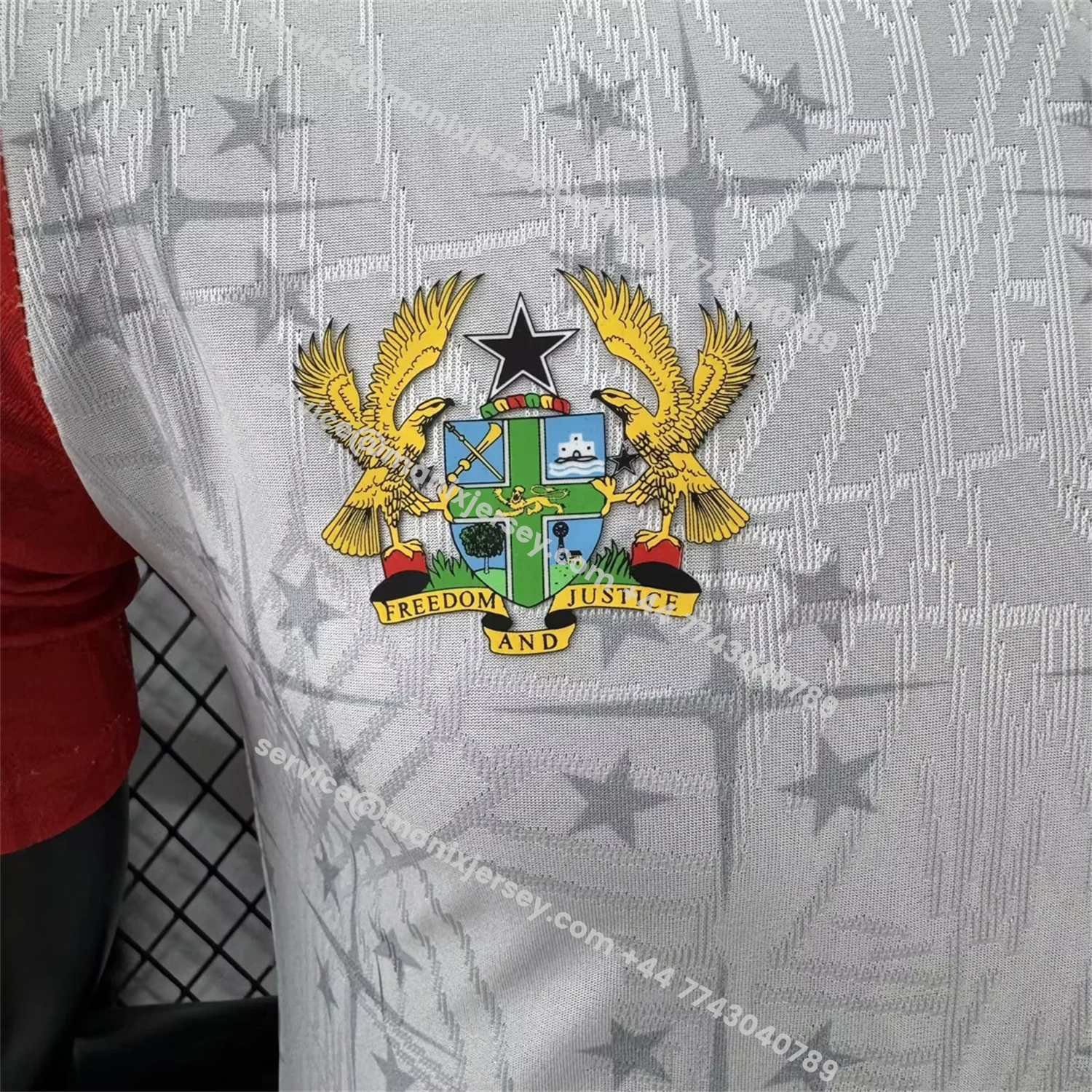 ManixJersey.com | Ghana 2026 Coat Of Arms White Special Jersey - Player Version -Customize Name, Number and Patch | Worldwide Shipping