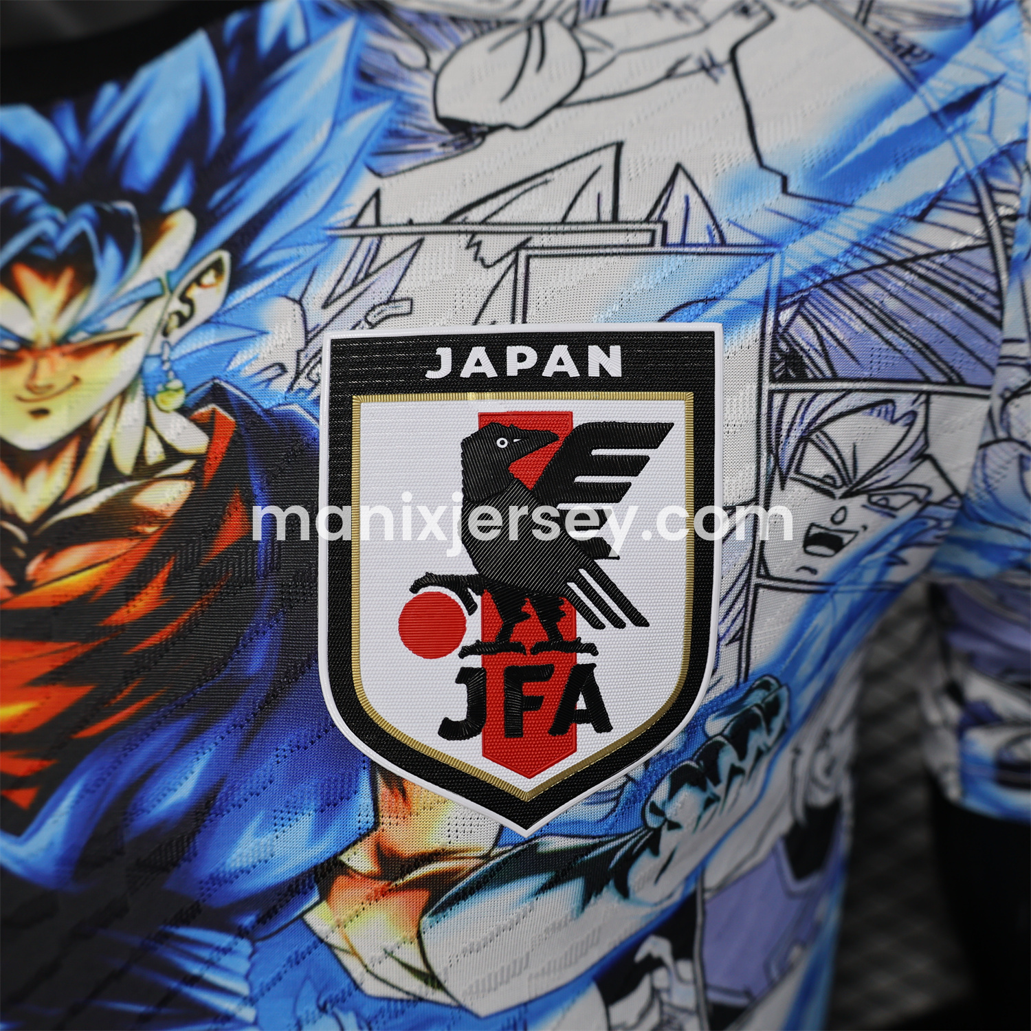 ManixJersey.com | Japan 25-26 Blue Super Saiyan God Special Edition Jersey - Player Version -Customize Name, Number and Patch | Worldwide Shipping
