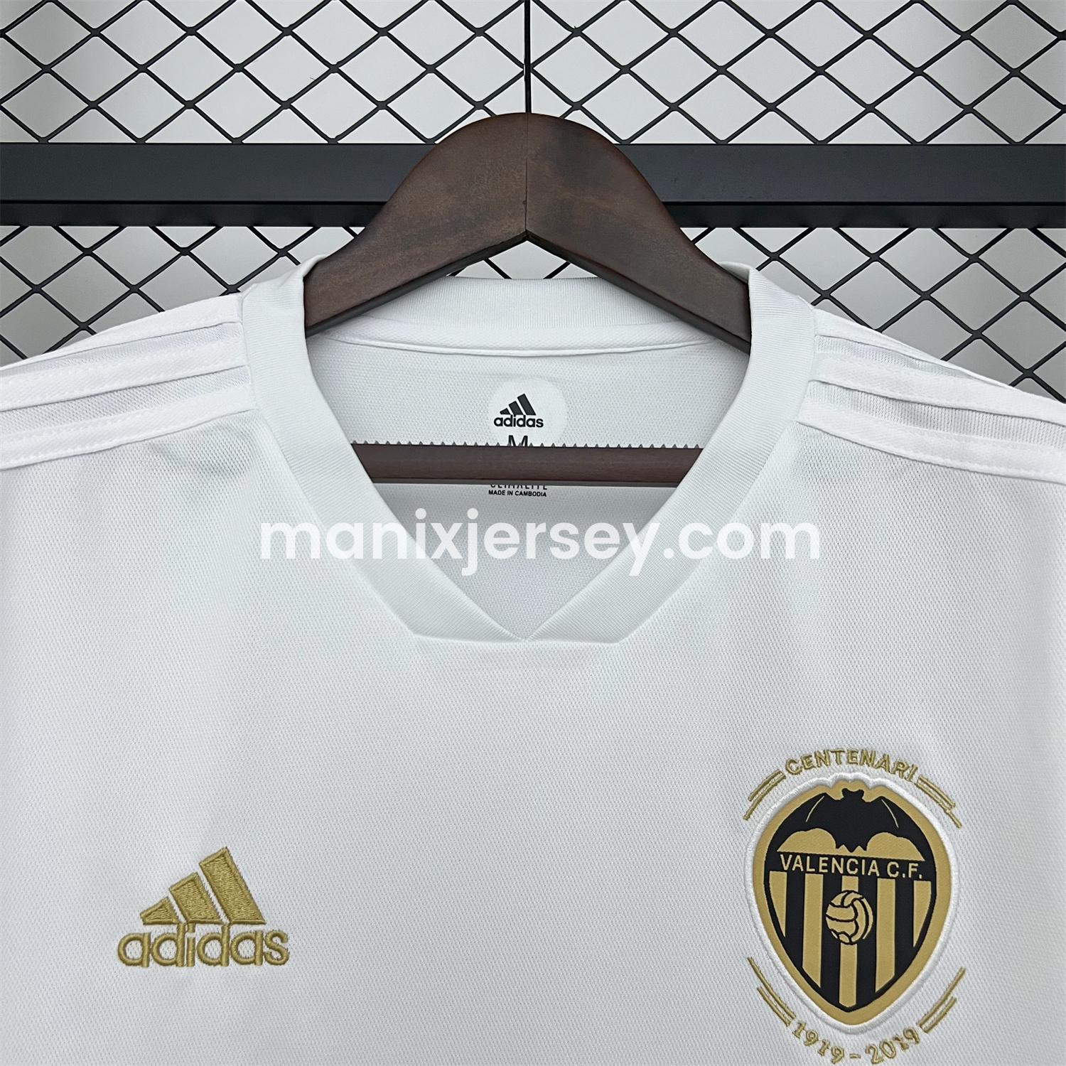 ManixJersey.com | Retro Valencia 2018-19 Home Jersey -Customize Name, Number and Patch | Worldwide Shipping