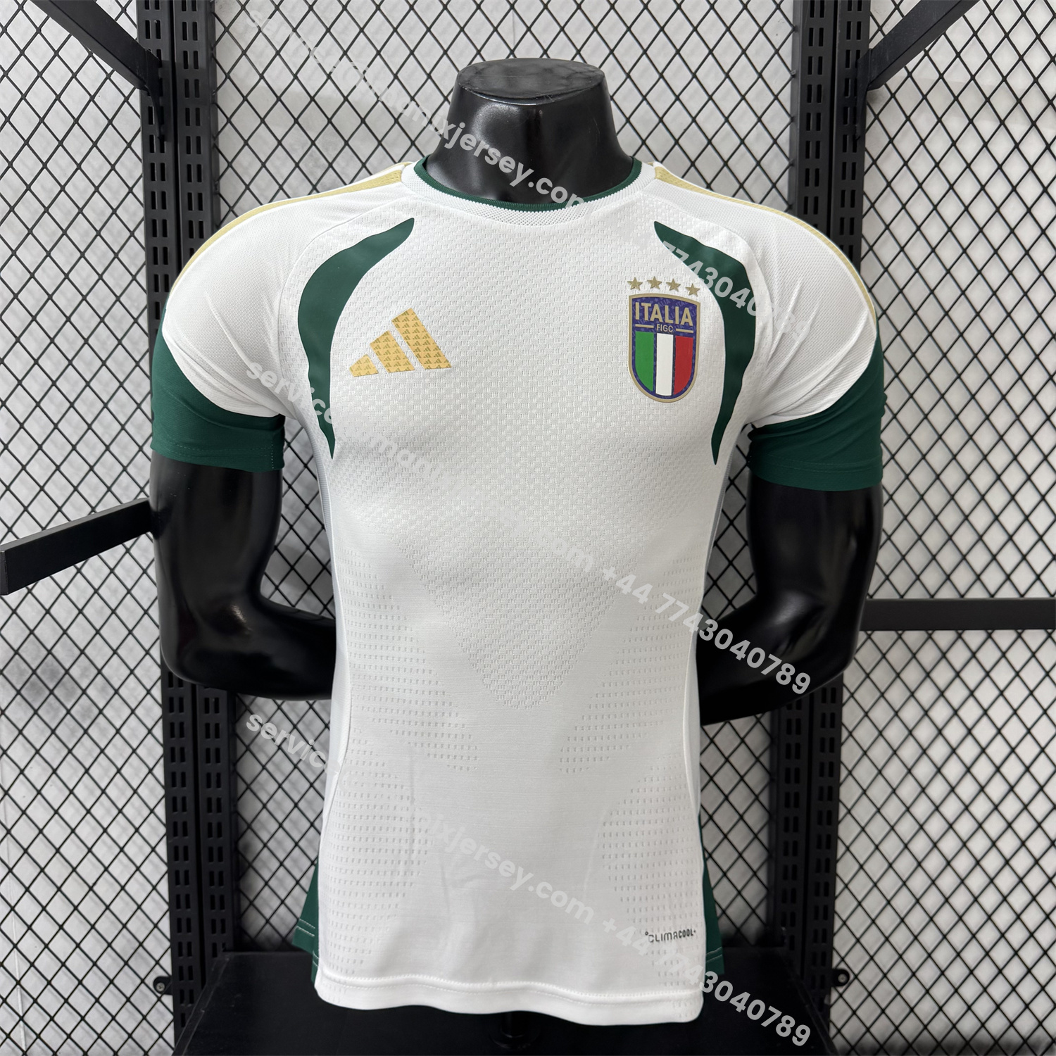 ManixJersey.com | Italy 2026 White Pre-Match Training Jersey - Player Version -Customize Name, Number and Patch | Worldwide Shipping