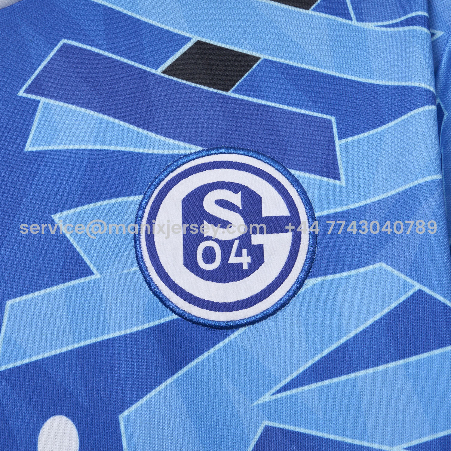 ManixJersey.com | Retro Schalke 04 1992-93 Home Jersey -Customize Name, Number and Patch | Worldwide Shipping