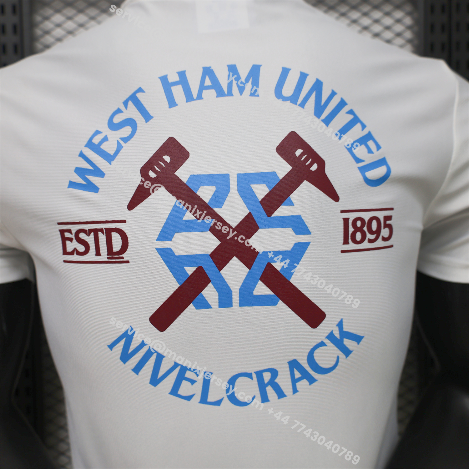 West Ham United 26-27 Retro Casual Style White Jersey - Player Version:football jersey mysite: unitedjerseyfootball 邓江浪:football
