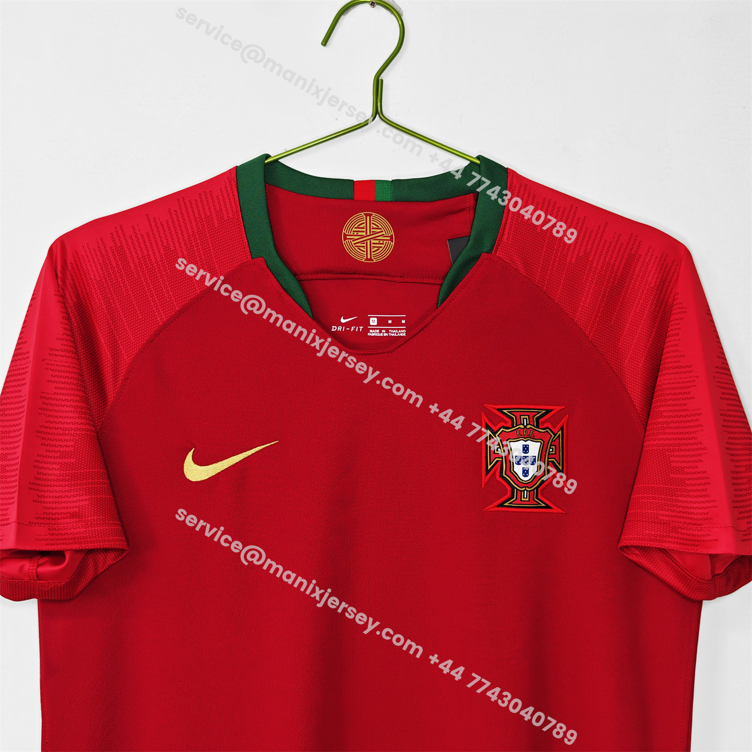 ManixJersey.com | Retro Portugal 2018 Home Jersey -Customize Name, Number and Patch | Worldwide Shipping