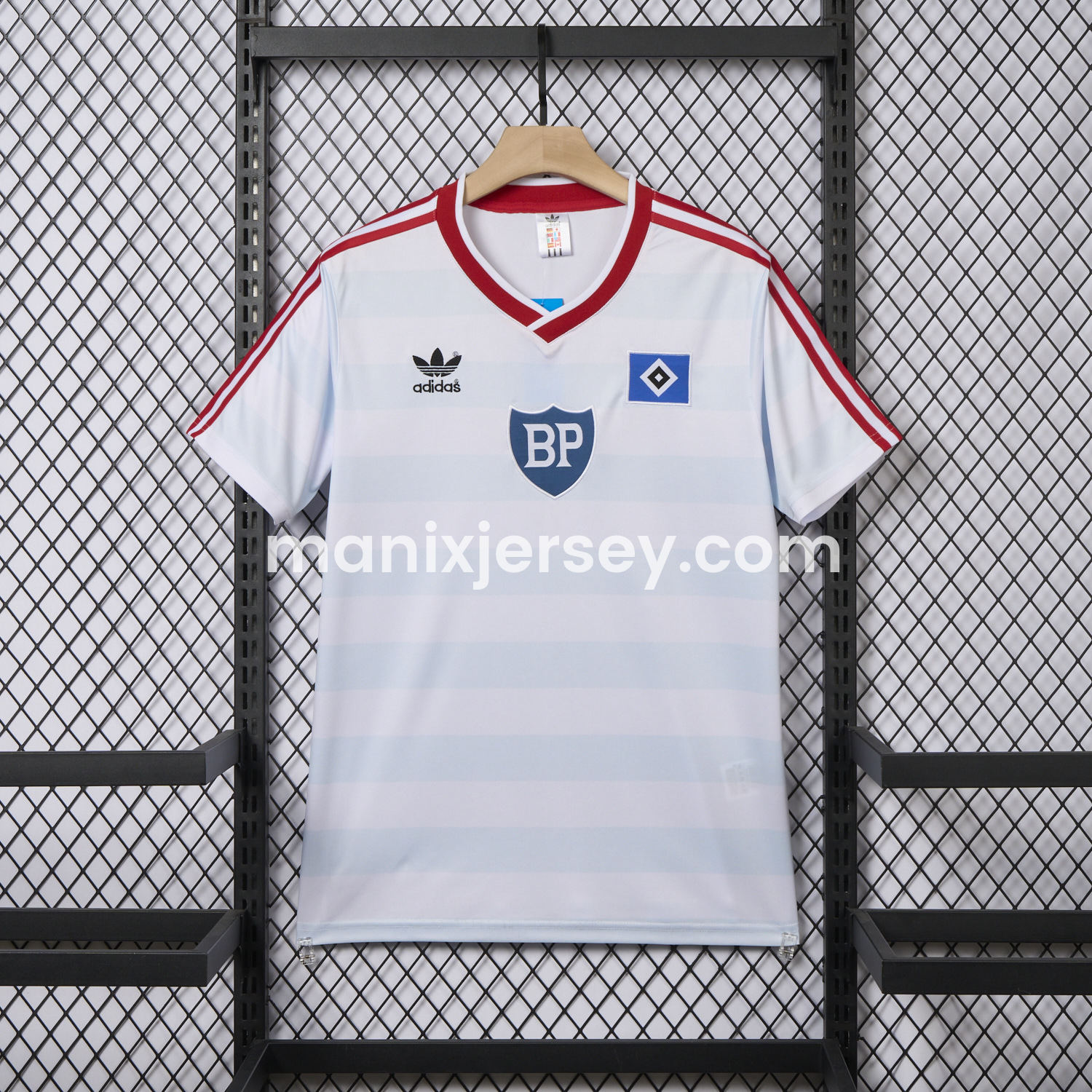 ManixJersey.com | Retro Hamburger SV 1986 Home Jersey -Customize Name, Number and Patch | Worldwide Shipping