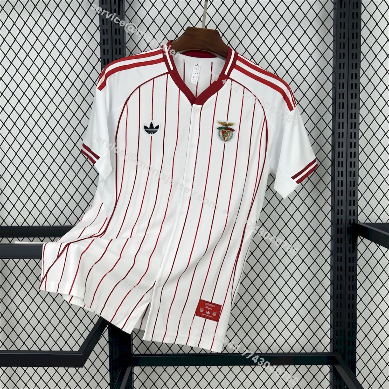 ManixJersey.com | Benfica 25-26 White Baseball Jersey -Customize Name, Number and Patch | Worldwide Shipping