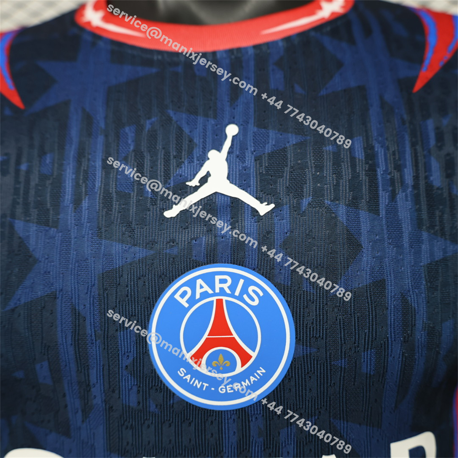 Paris Saint-Germain PSG 26-27 Blue Star Pattern Special Jersey - Player Version:football jersey mysite: unitedjerseyfootball 邓江浪:football