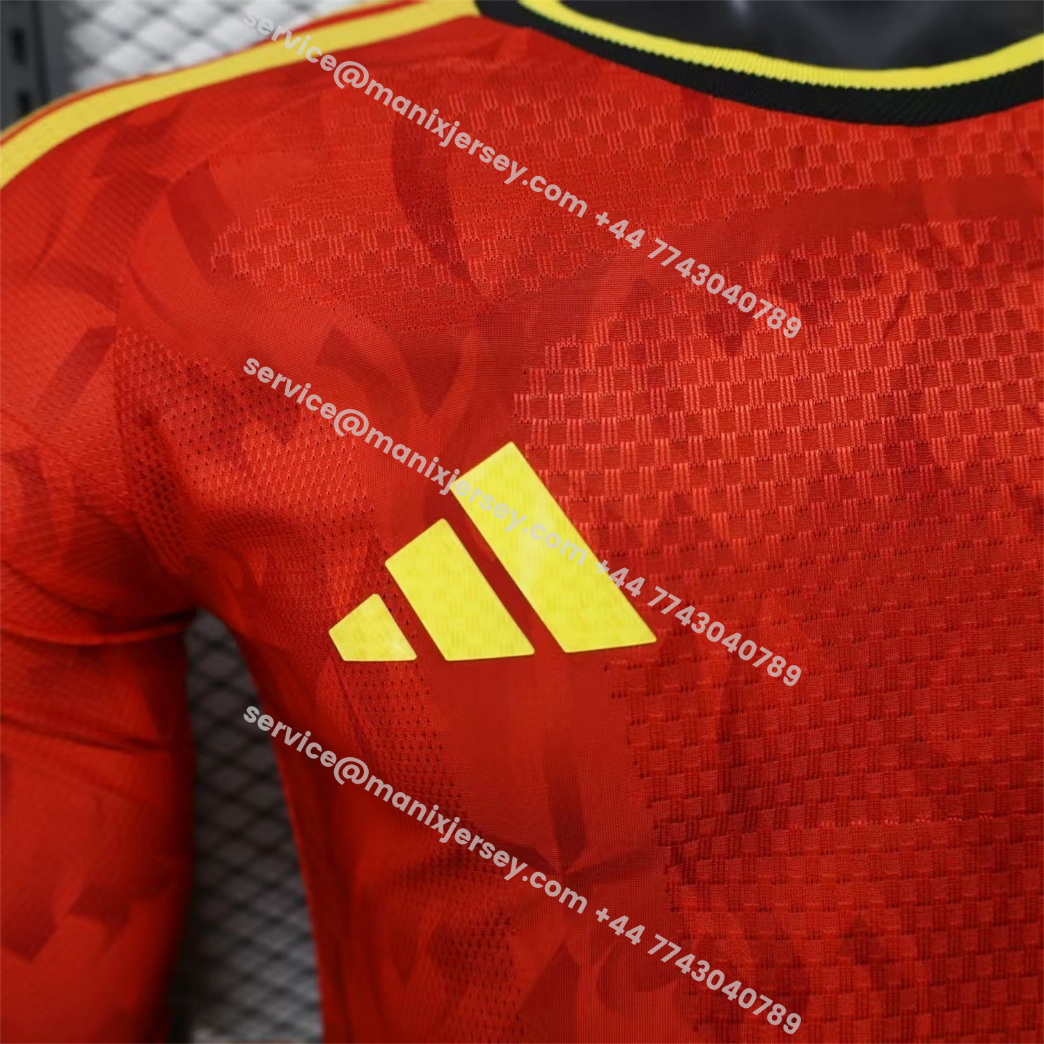 ManixJersey.com | Belgium 2026 Home Long Sleeves Jersey - Player Version -Customize Name, Number and Patch | Worldwide Shipping