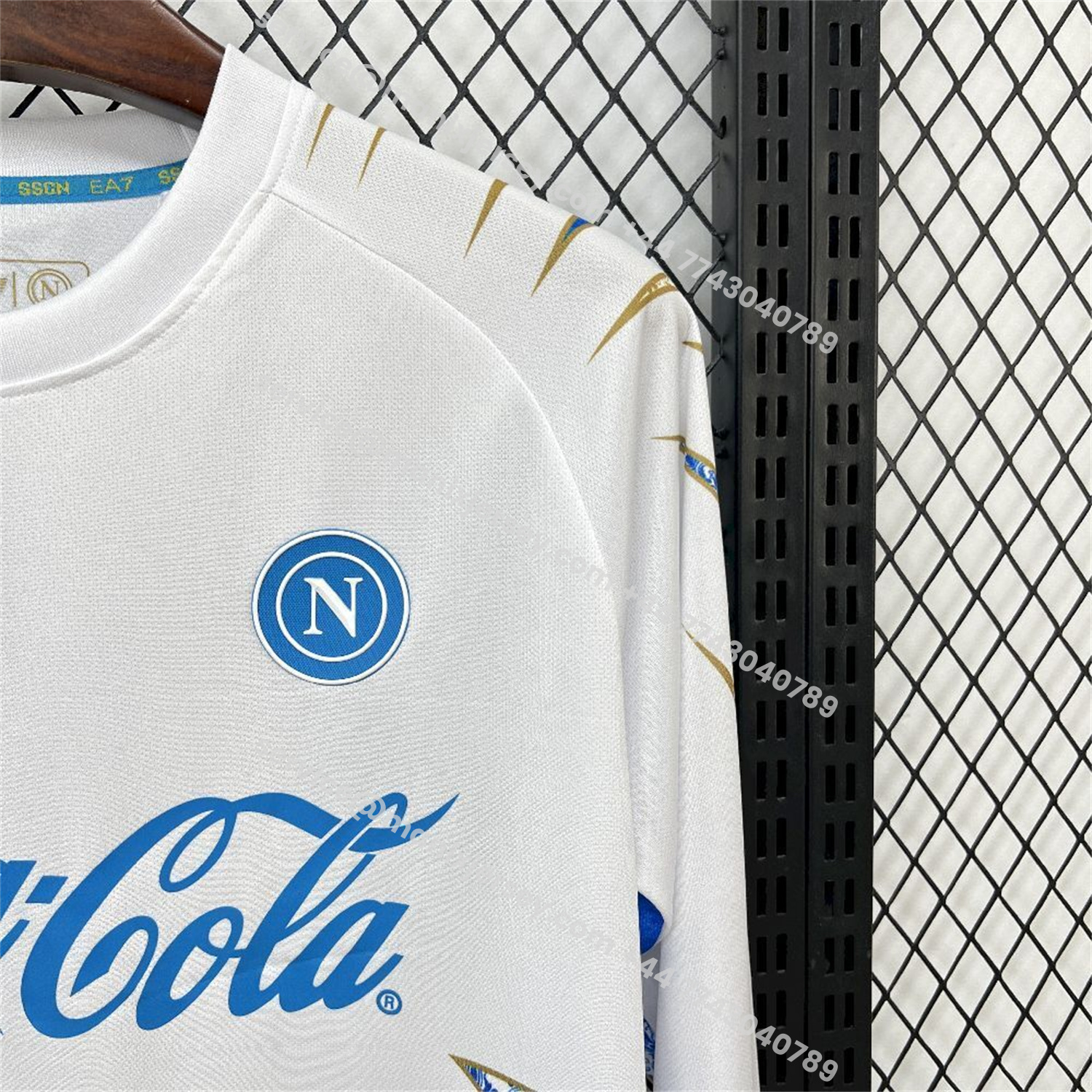 ManixJersey.com | Napoli 25-26 CocaCola White Special Jersey - Fans Version -Customize Name, Number and Patch | Worldwide Shipping