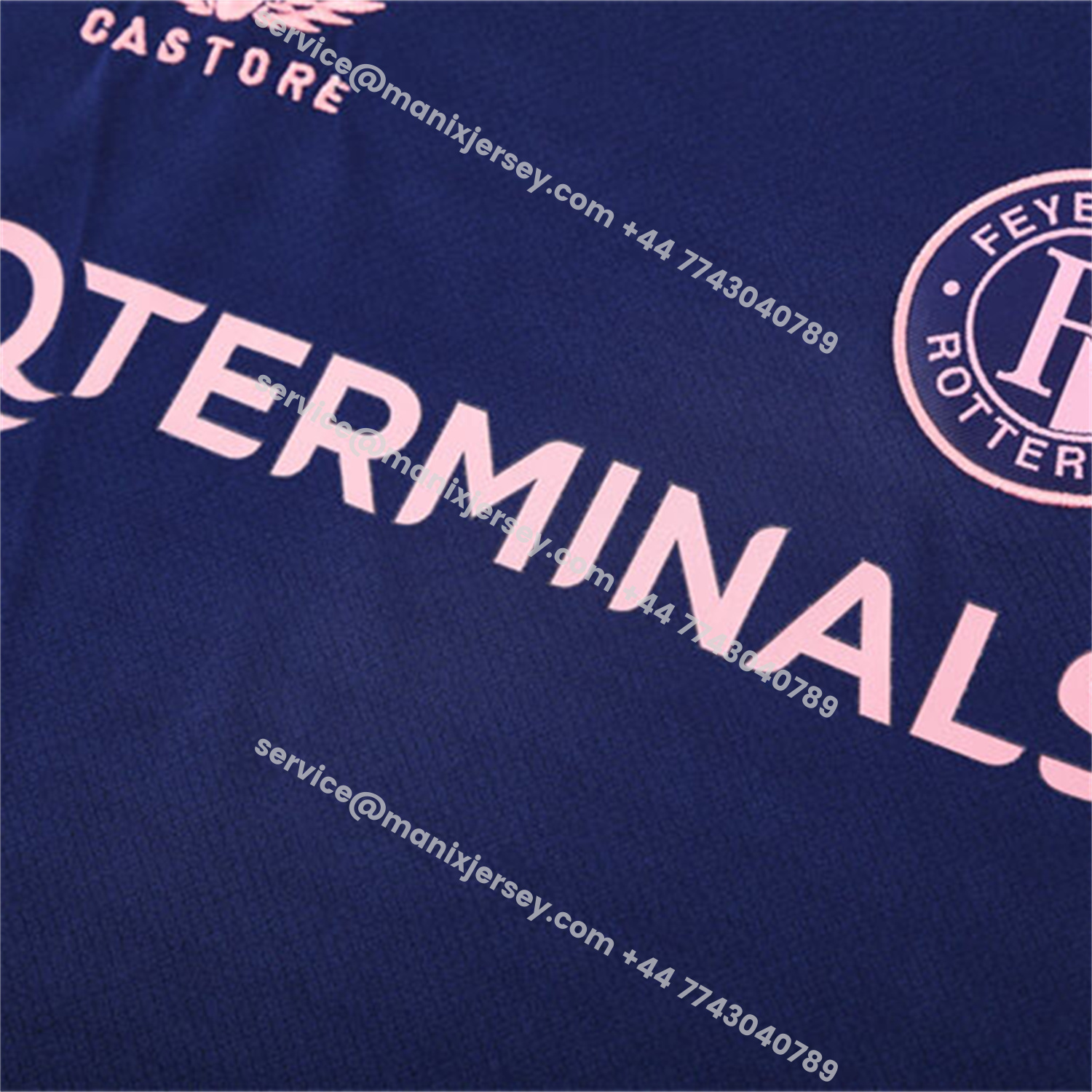 ManixJersey.com | Feyenoord 25-26 Short-Sleeve Training Set - Royal Blue Top & Royal Blue Shorts -Customize Name, Number and Patch | Worldwide Shipping