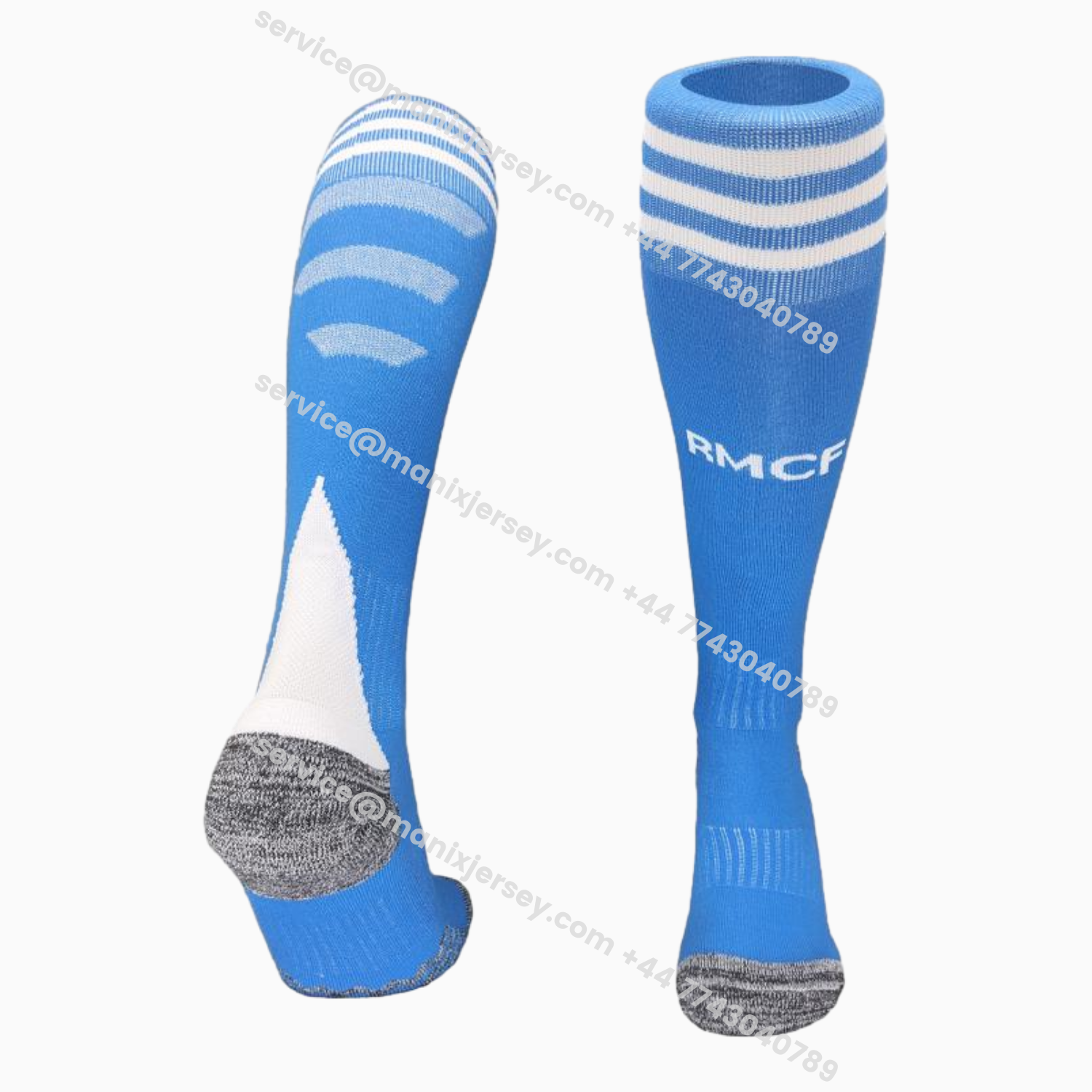 ManixJersey.com | Real Madrid 25-26 Third Socks - Blue -Customize Name, Number and Patch | Worldwide Shipping