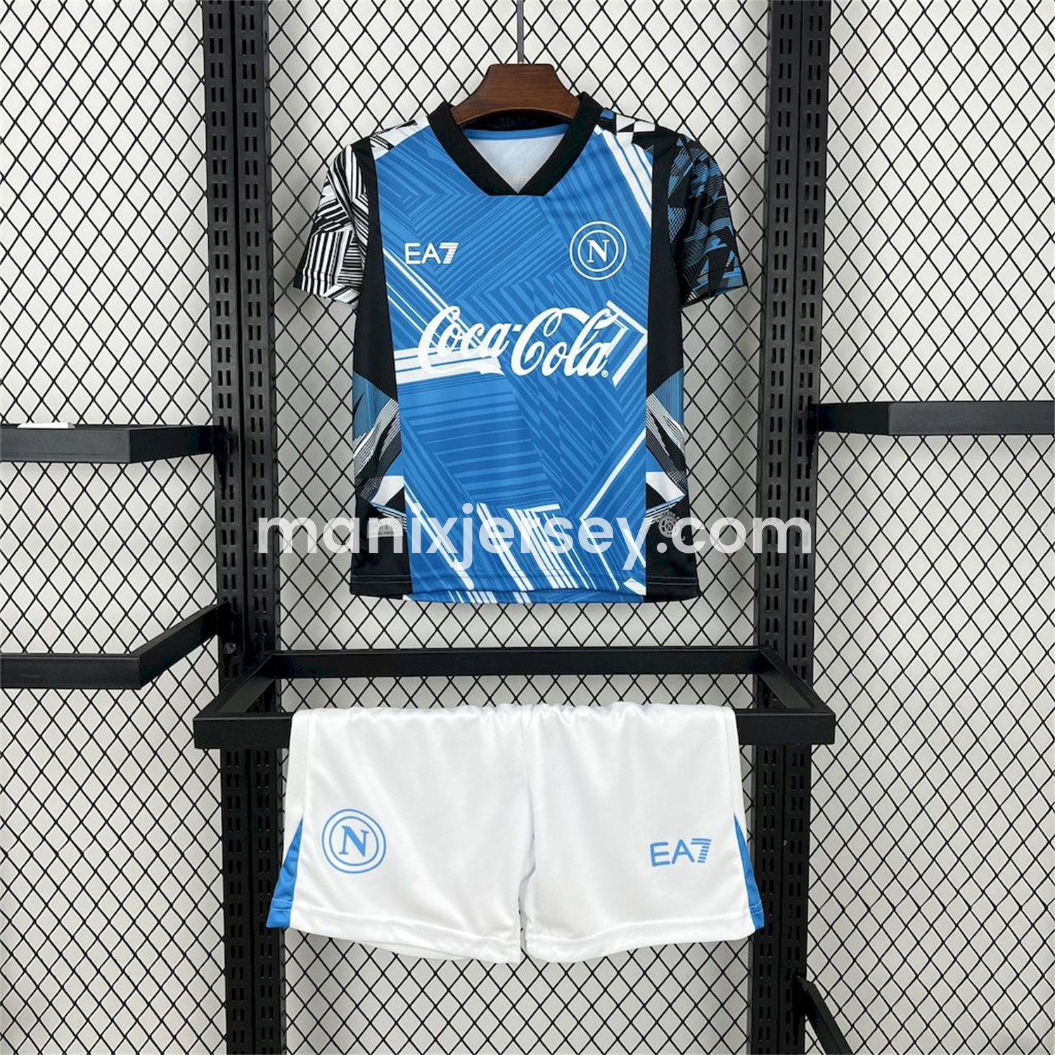 ManixJersey.com | Napoli 24-25 Pre-Match Training Kids Kit -Customize Name, Number and Patch | Worldwide Shipping