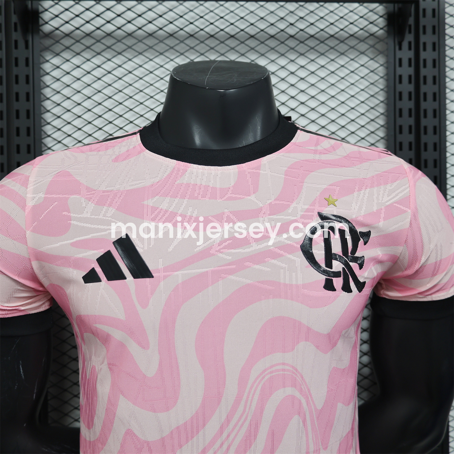ManixJersey.com | Flamengo 25-26 Pink Ripples Special Jersey - Player Version -Customize Name, Number and Patch | Worldwide Shipping