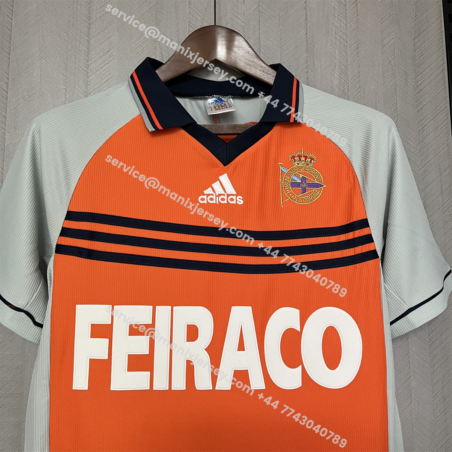 ManixJersey.com | Retro Deportivo de La Coruña 1998-99 Third Jersey -Customize Name, Number and Patch | Worldwide Shipping