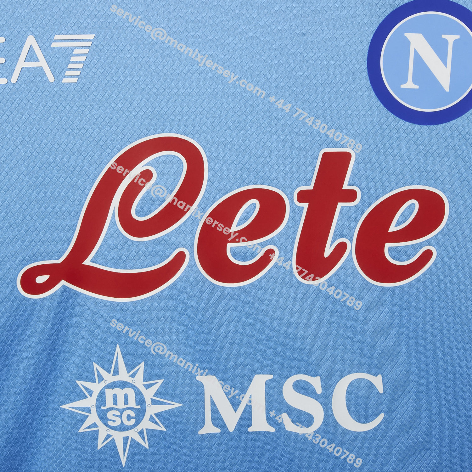 ManixJersey.com | Napoli 25-26 Blue Christmas Elk Special Edition Jersey - Fans Version -Customize Name, Number and Patch | Worldwide Shipping