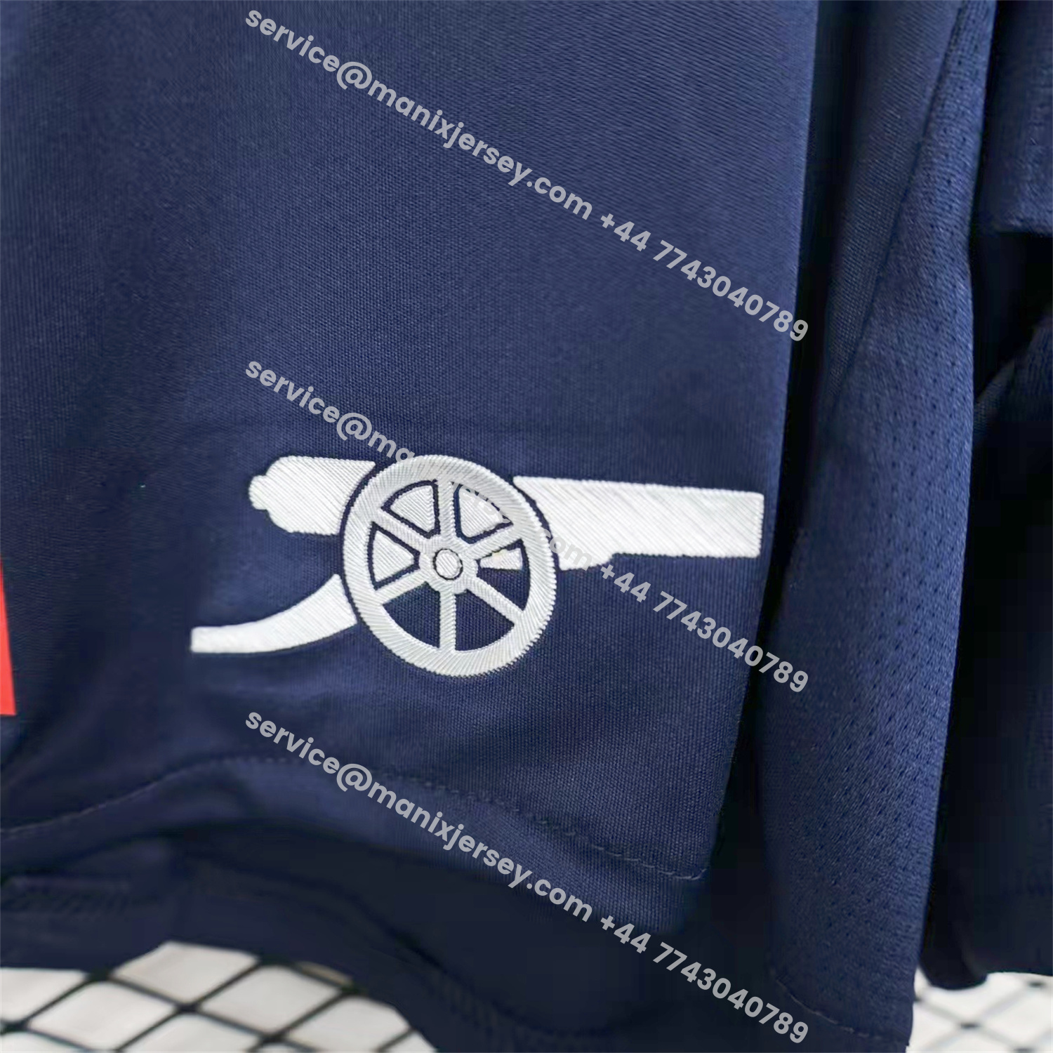 ManixJersey.com | Arsenal 25-26 Away Blue Shorts - Player Version -Customize Name, Number and Patch | Worldwide Shipping