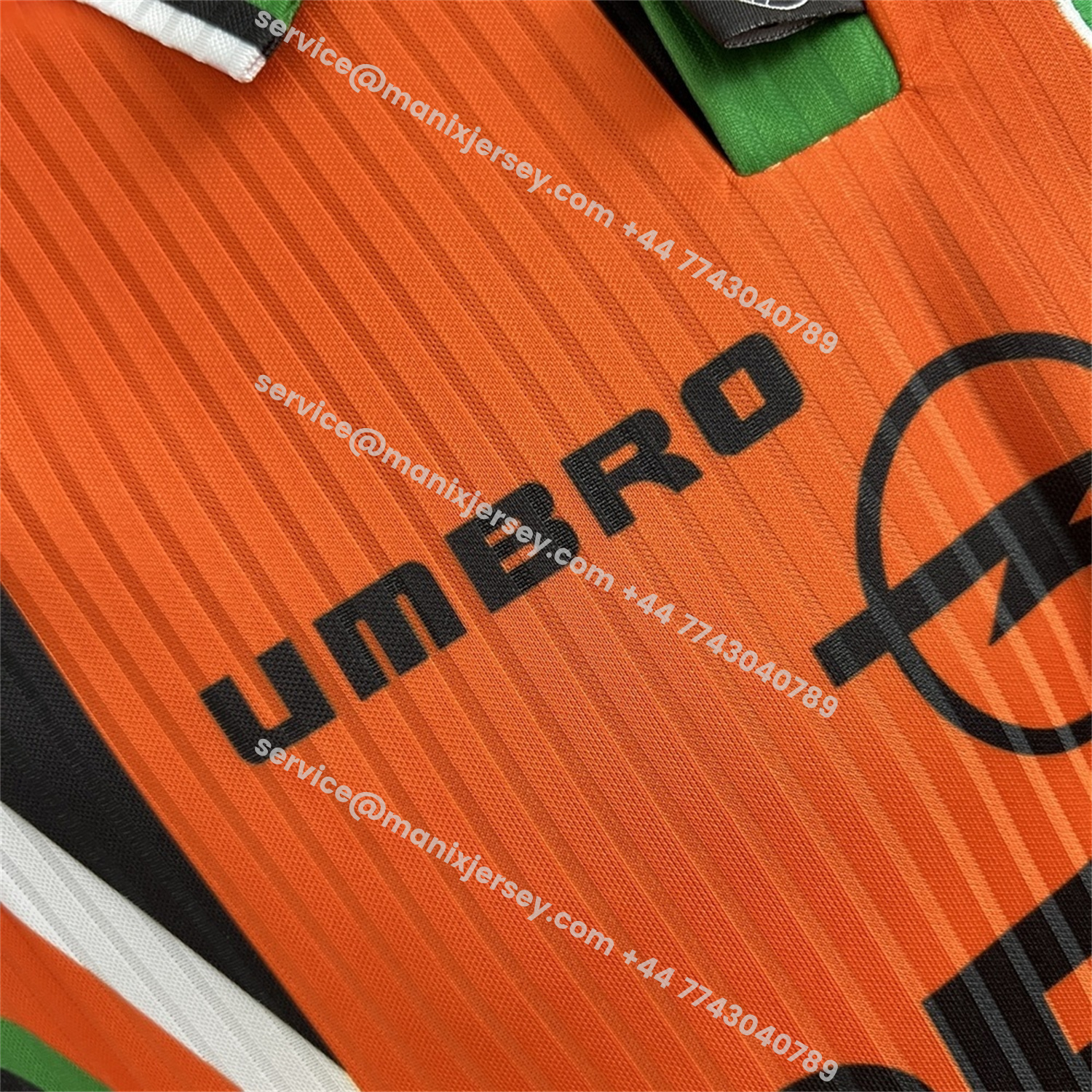 ManixJersey.com | Retro Ireland 1996-97 Away Orange Jersey -Customize Name, Number and Patch | Worldwide Shipping