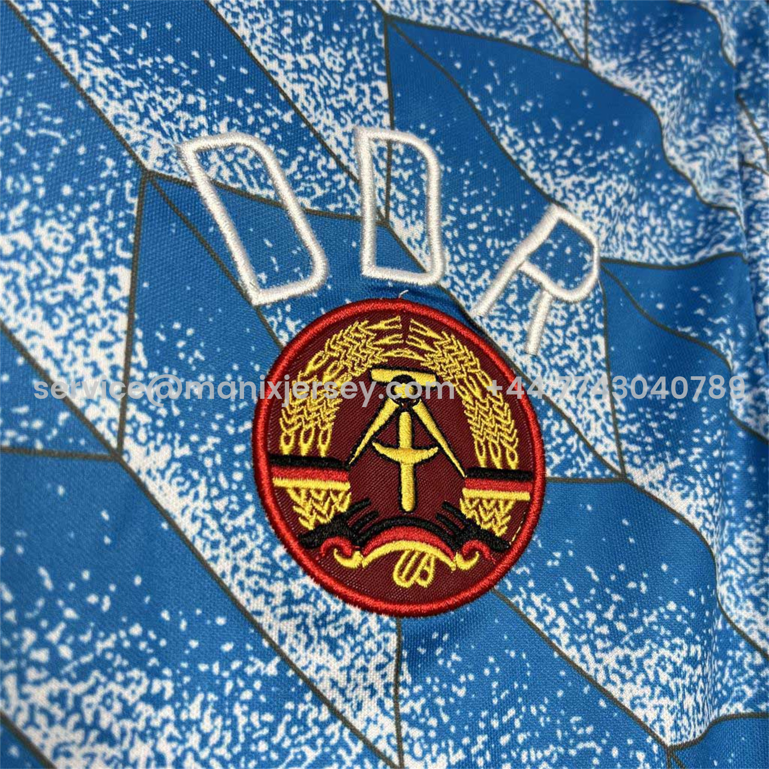 ManixJersey.com | Retro East Germany 1988 Away Long Sleeves Jersey -Customize Name, Number and Patch | Worldwide Shipping