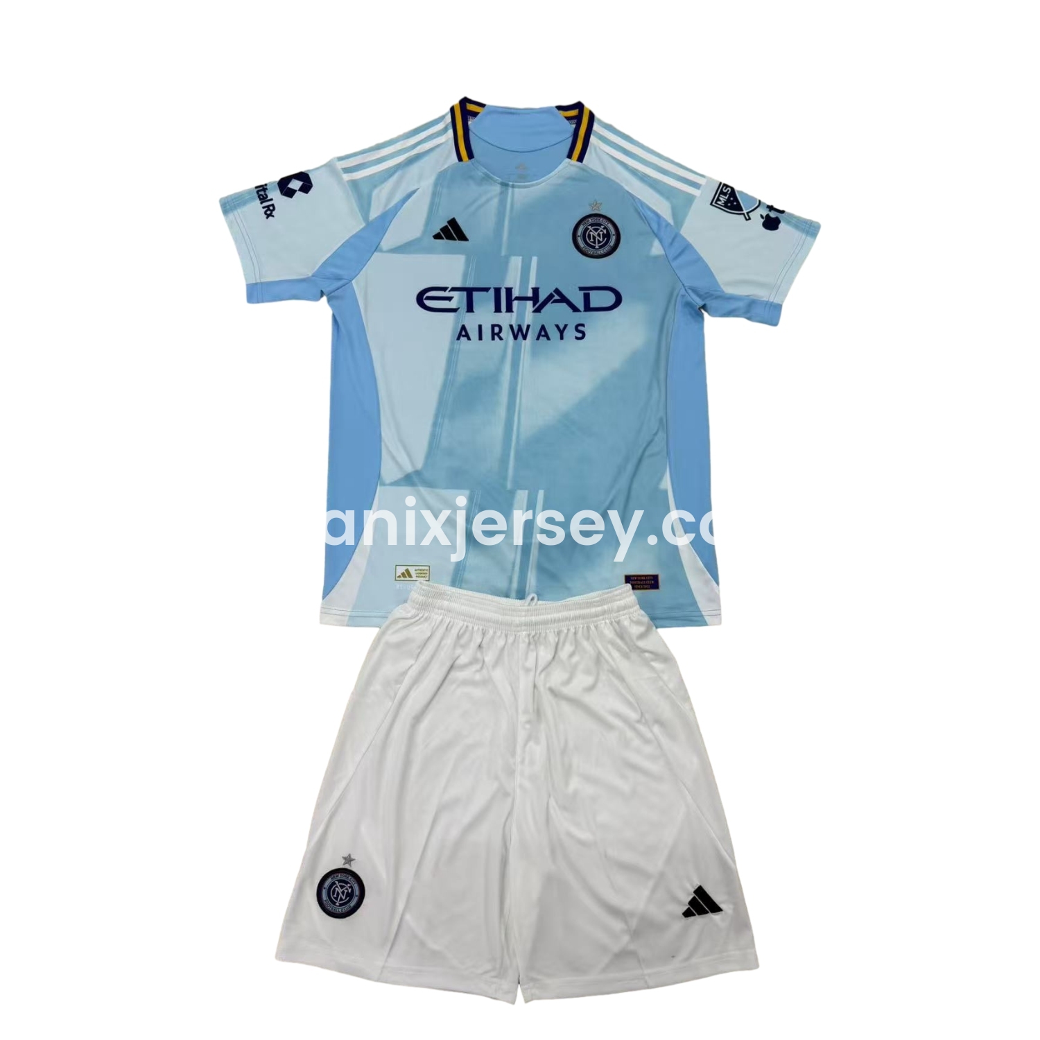 ManixJersey.com | New York City 25-26 Home Men's Adult Jersey Set - Fans Version -Customize Name, Number and Patch | Worldwide Shipping
