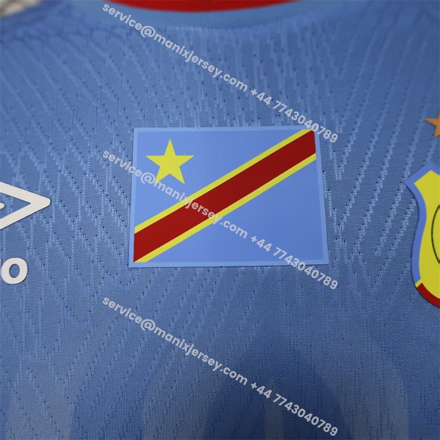 ManixJersey.com | Congo 2026 Home Blue Jersey - Player Version -Customize Name, Number and Patch | Worldwide Shipping