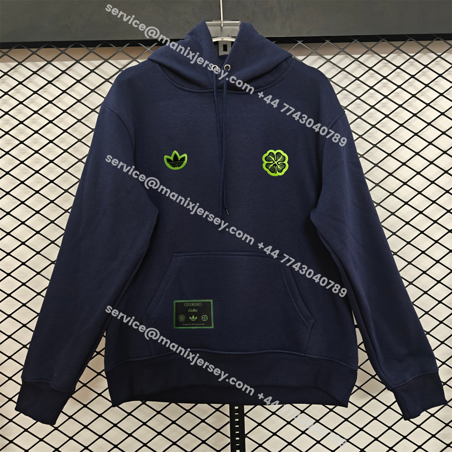 ManixJersey.com | Celtic 25-26 Originals Terrace Icon Unisex Pullover Hoodie -Customize Name, Number and Patch | Worldwide Shipping