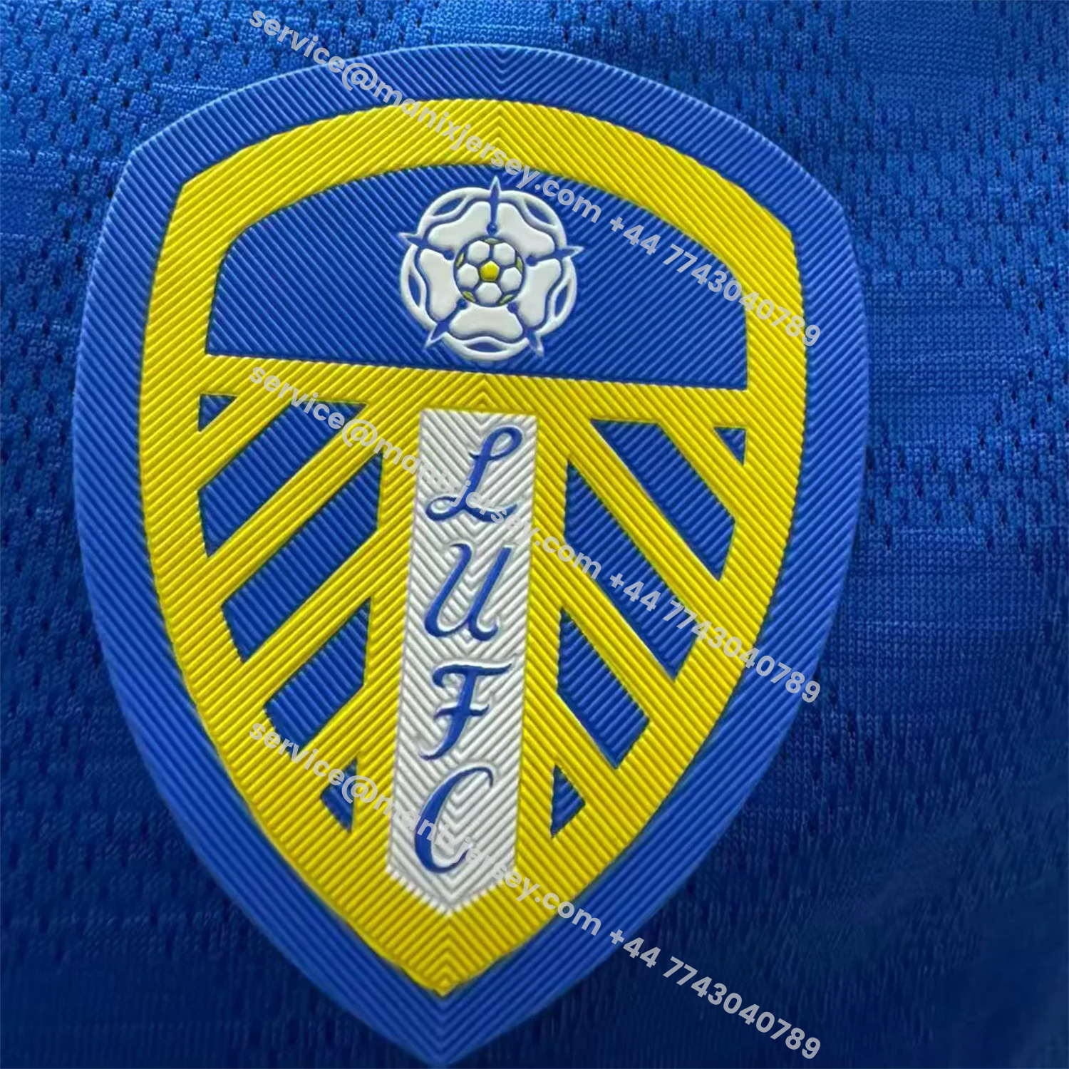 ManixJersey.com | Leeds United 25-26 Away Blue Jersey - Player Version -Customize Name, Number and Patch | Worldwide Shipping