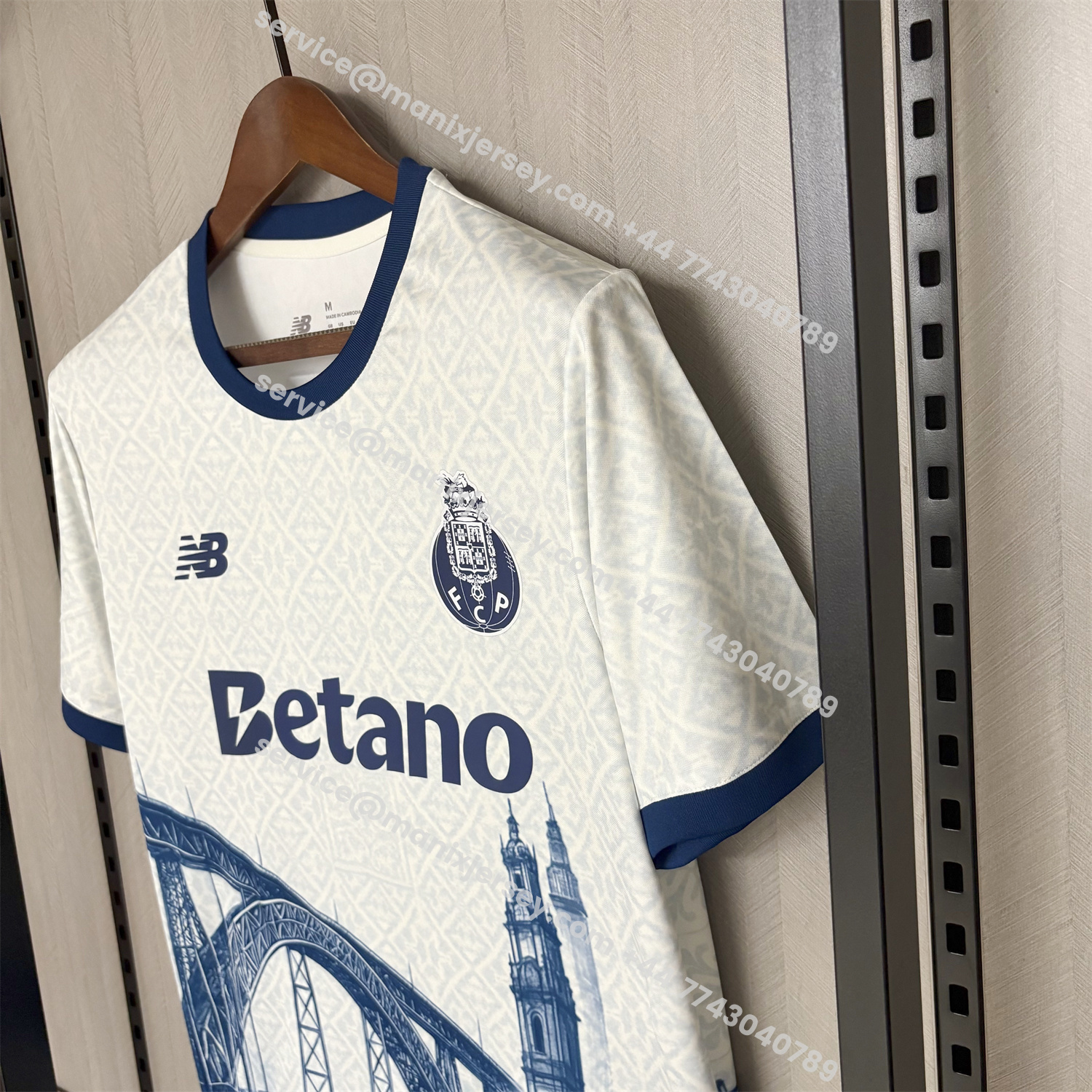 ManixJersey.com | Porto 25-26 Ponte Maria Pia And Clérigos Church Jersey - Fans Version -Customize Name, Number and Patch | Worldwide Shipping
