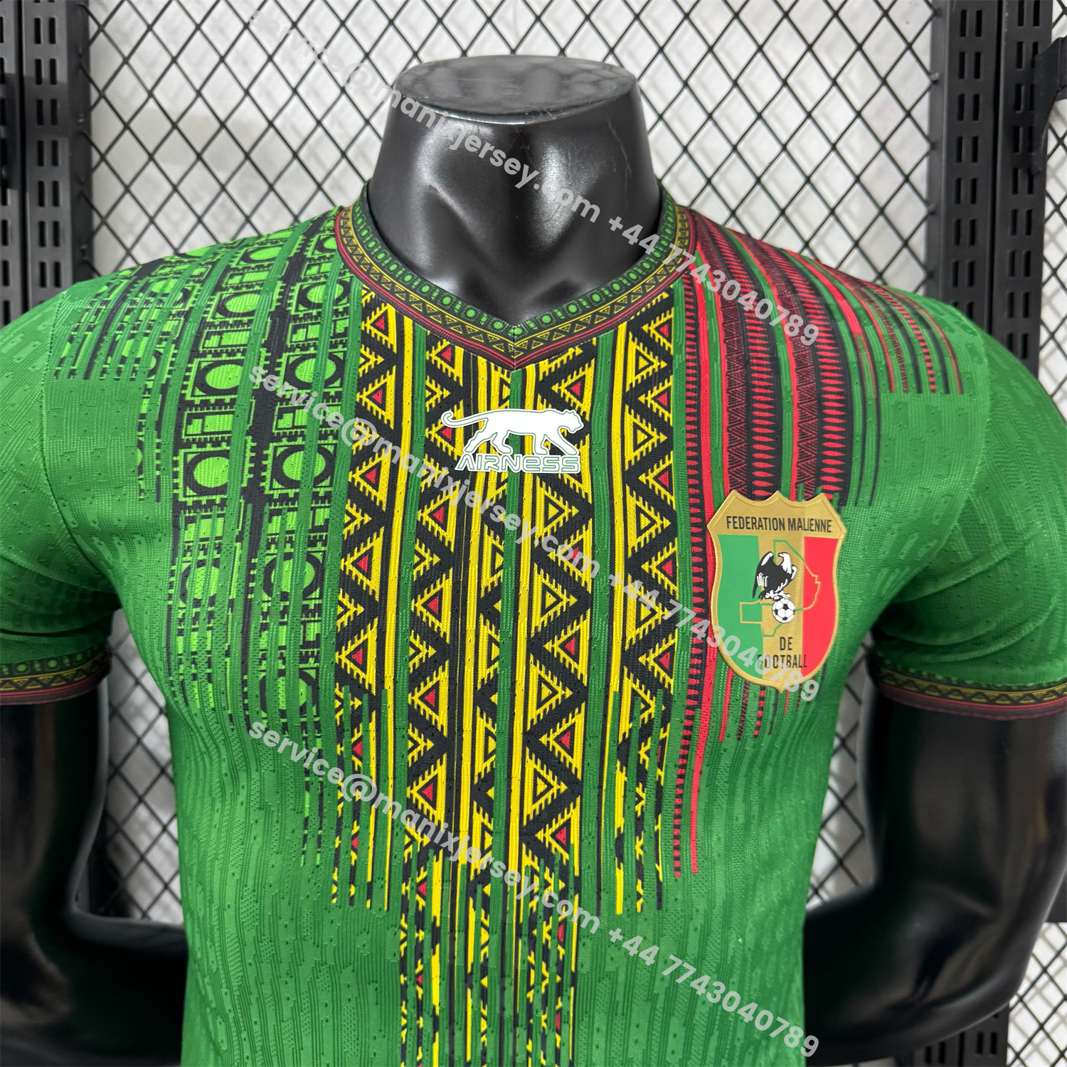 ManixJersey.com | Mali 2025 Away Green Jersey - Player Version -Customize Name, Number and Patch | Worldwide Shipping