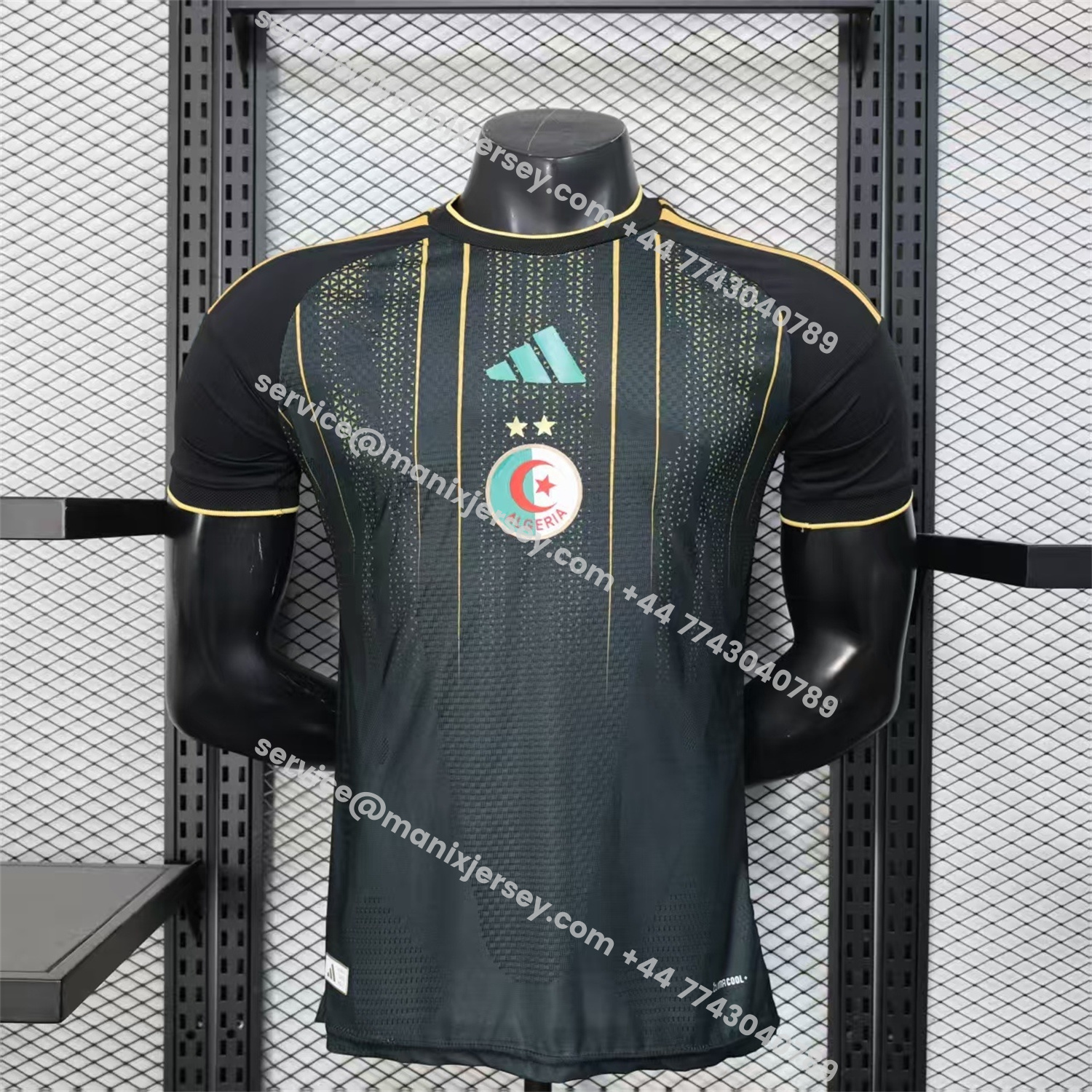 ManixJersey.com | Algeria 2026 Black And Gold Special Jersey - Player Version -Customize Name, Number and Patch | Worldwide Shipping