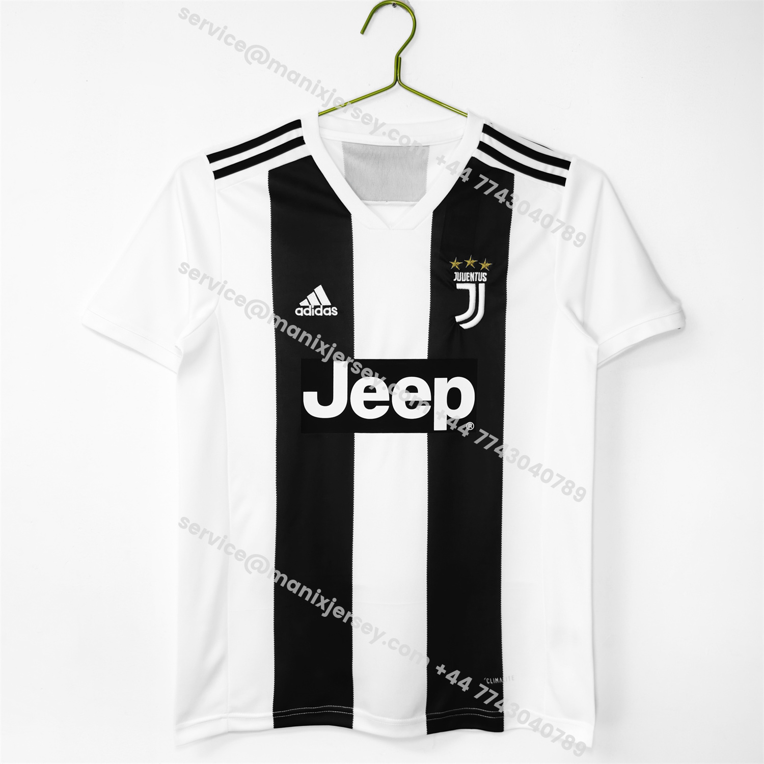 ManixJersey.com | Retro Juventus 2018-19 Home Jersey - Fans Version -Customize Name, Number and Patch | Worldwide Shipping