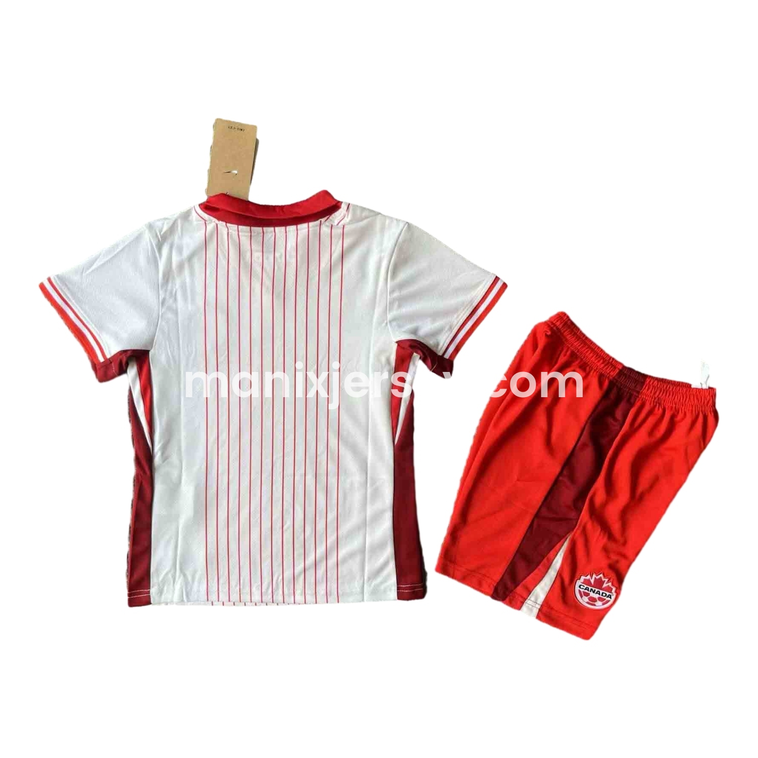 ManixJersey.com | Canada 2024 Away Kids Kit -Customize Name, Number and Patch | Worldwide Shipping