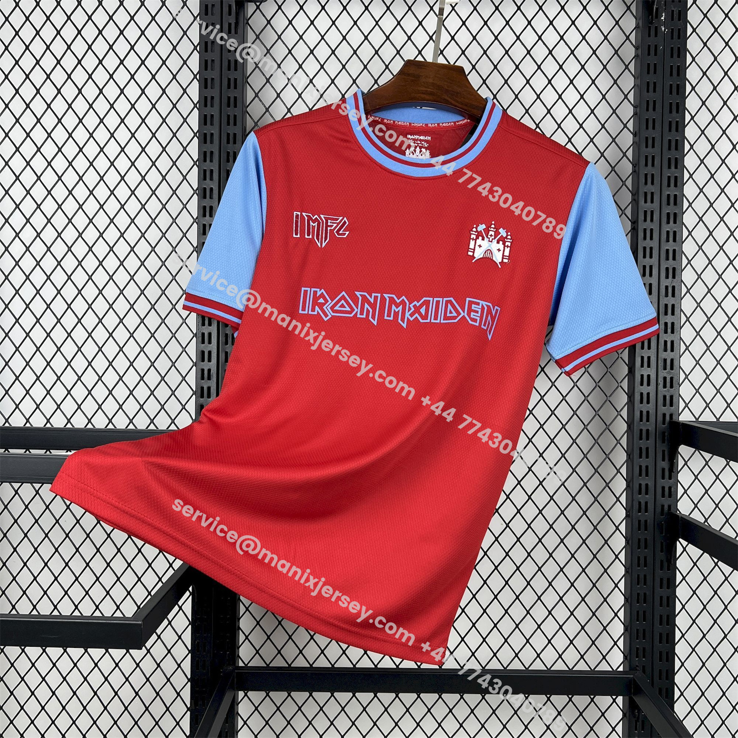 ManixJersey.com | West Ham United 25-26 x Iron Maiden 50th Anniversary Jersey - Fans Version -Customize Name, Number and Patch | Worldwide Shipping