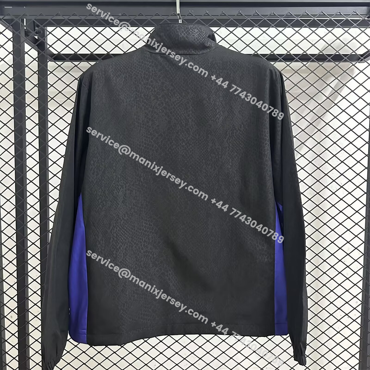 ManixJersey.com | Barcelona 25-26 KB Co-Branded Windbreaker Jacket - Black -Customize Name, Number and Patch | Worldwide Shipping