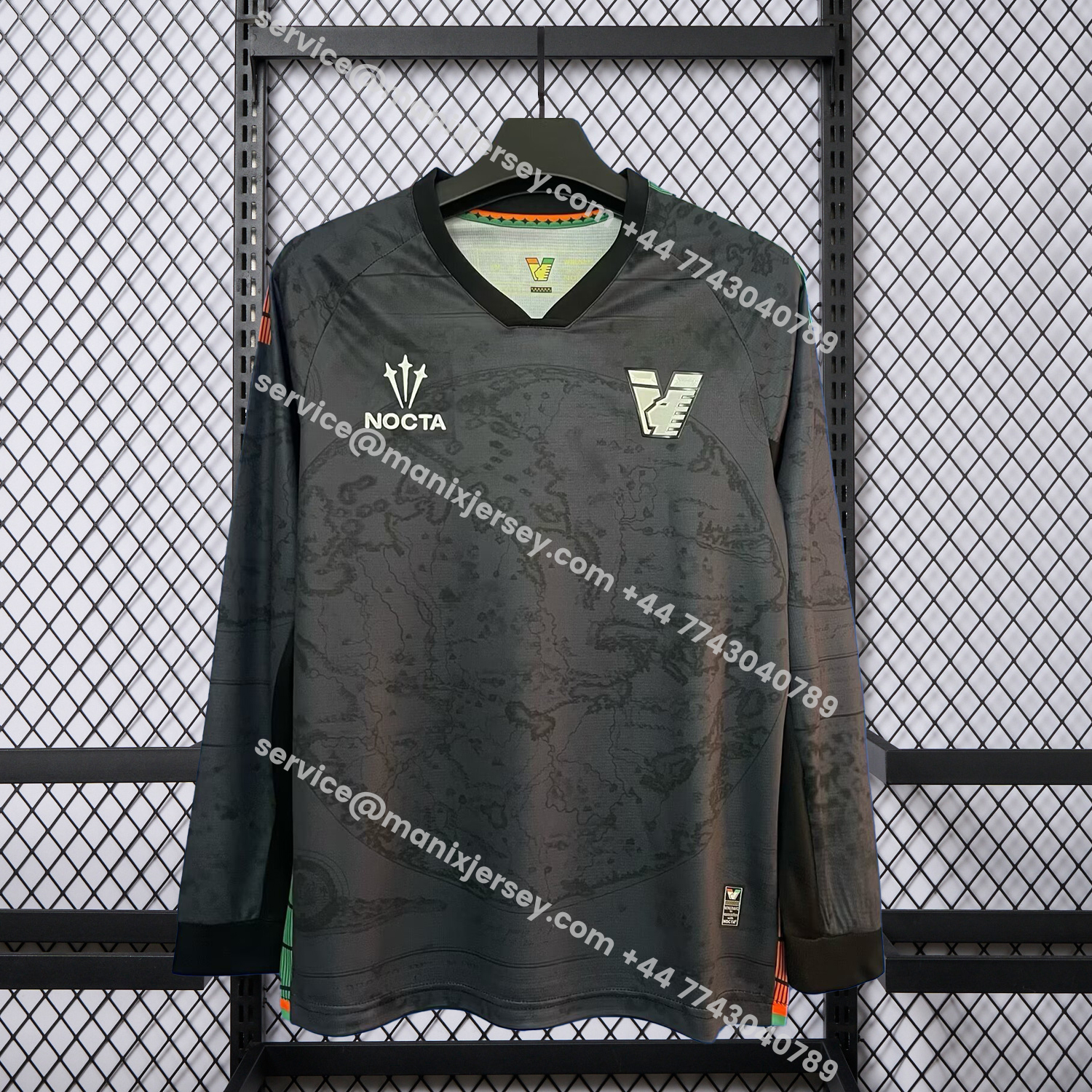 ManixJersey.com | Venezia FC 25-26 Home Black Unsponsored Long Sleeves Jersey - Fans Version -Customize Name, Number and Patch | Worldwide Shipping