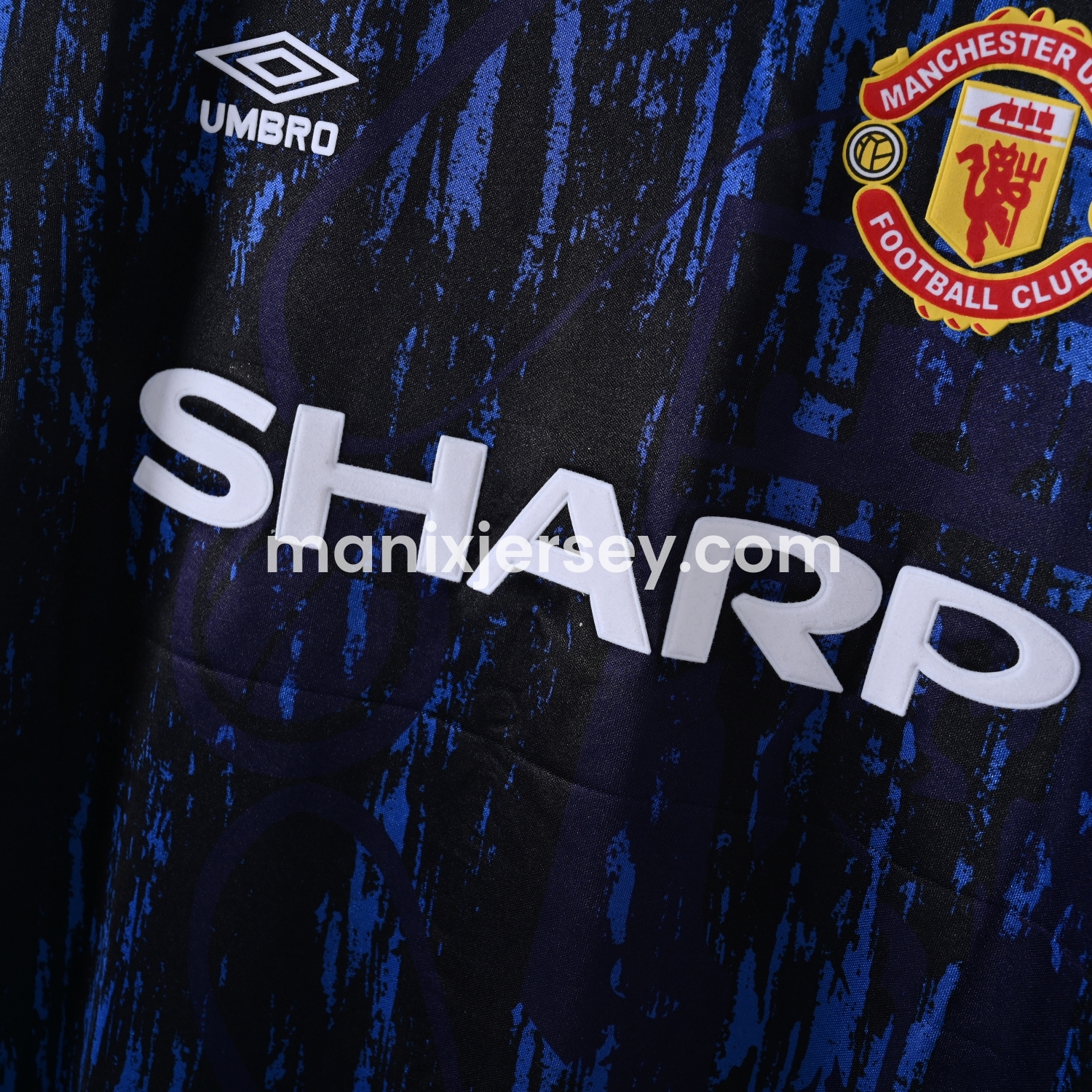 ManixJersey.com | Retro Manchester United 92-94 Away Jersey -Customize Name, Number and Patch | Worldwide Shipping