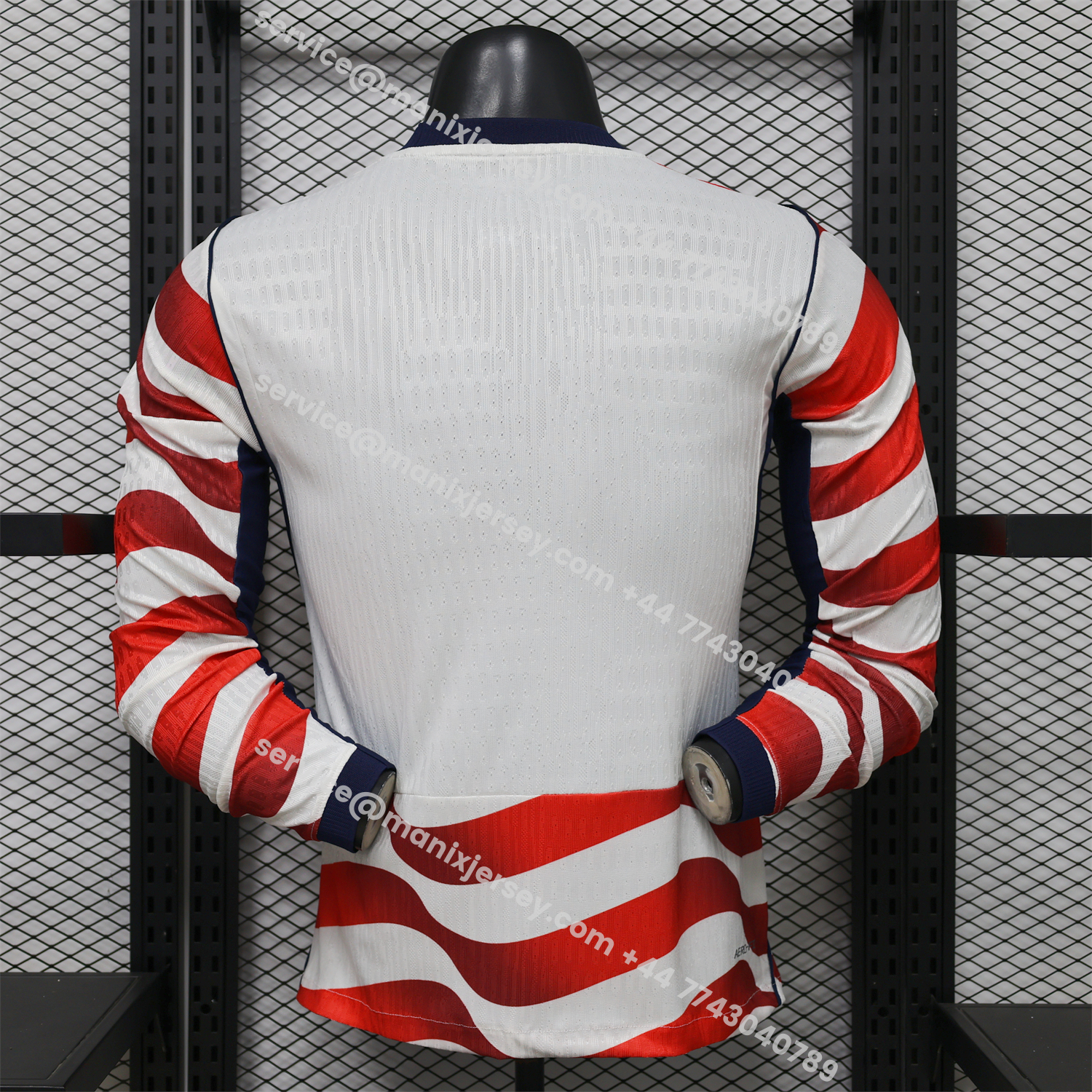 【Back Blank】United States USA 2026 Home Long Sleeves Jersey - Player Version:football jersey mysite: unitedjerseyfootball 邓江浪:football