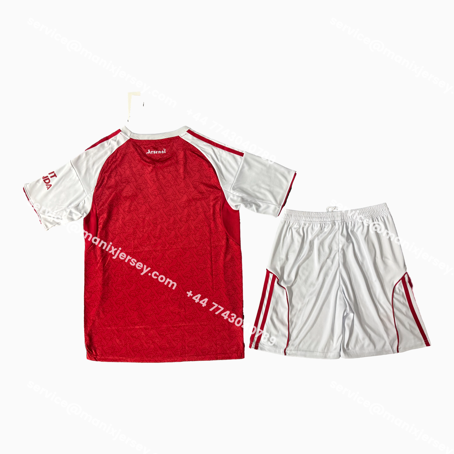 ManixJersey.com | Arsenal 25-26 Home Men's Adult Jersey Set - Fans Version -Customize Name, Number and Patch | Worldwide Shipping