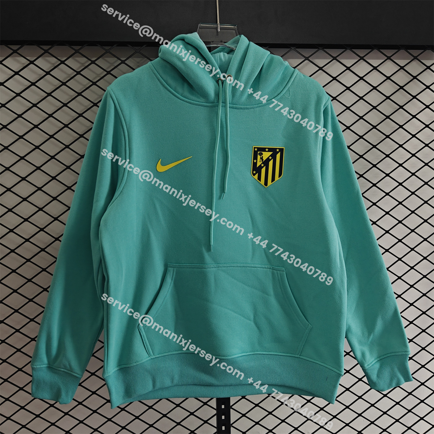 ManixJersey.com | Atletico Madrid 25-26 Originals Terrace Icon Unisex Pullover Hoodie -Customize Name, Number and Patch | Worldwide Shipping
