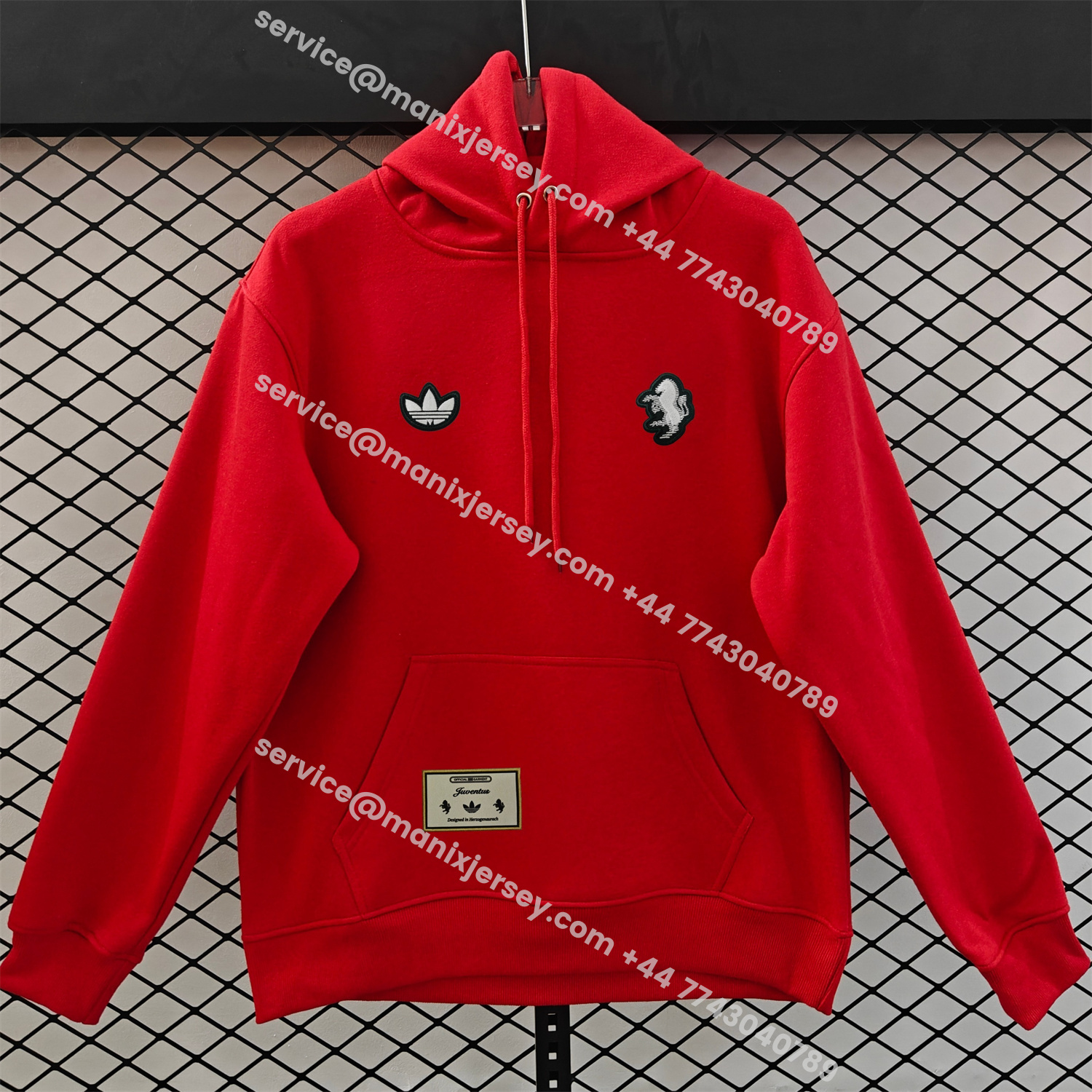 ManixJersey.com | Juventus 25-26 Originals Terrace Icon Unisex Pullover Hoodie -Customize Name, Number and Patch | Worldwide Shipping