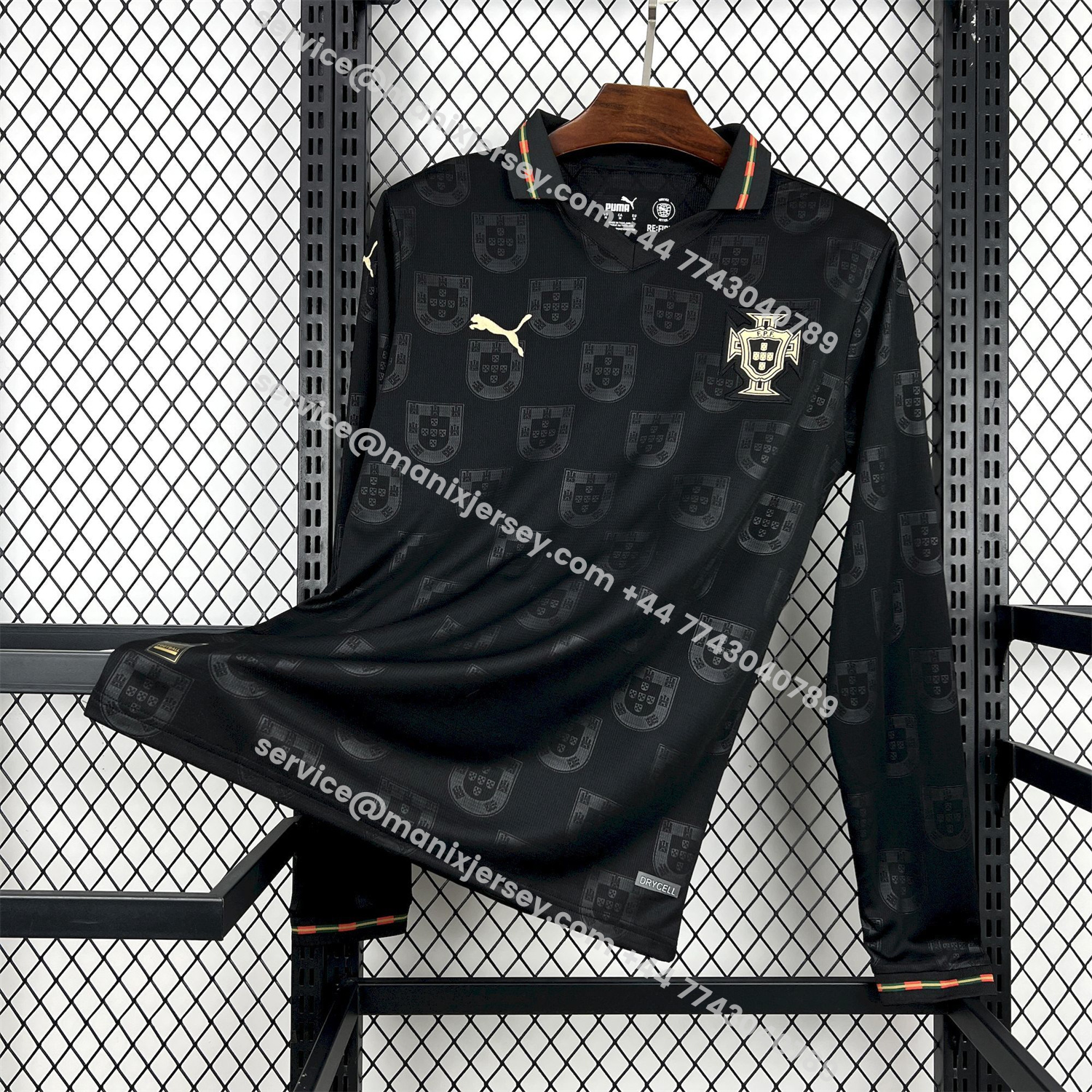 ManixJersey.com | Portugal 2026 Away Long Sleeves Jersey - Fans Version -Customize Name, Number and Patch | Worldwide Shipping