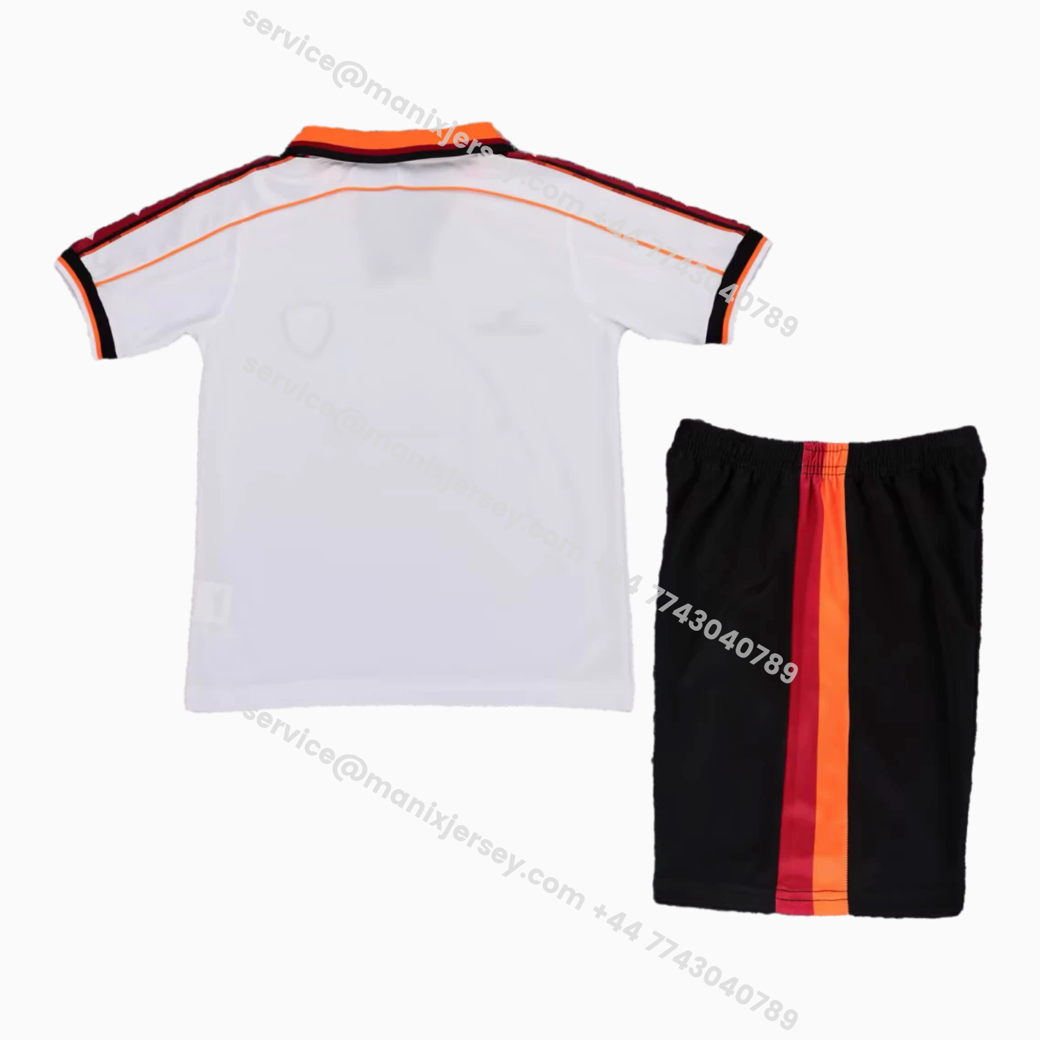 ManixJersey.com | Retro Roma 1998-99 Away Kids Kit -Customize Name, Number and Patch | Worldwide Shipping