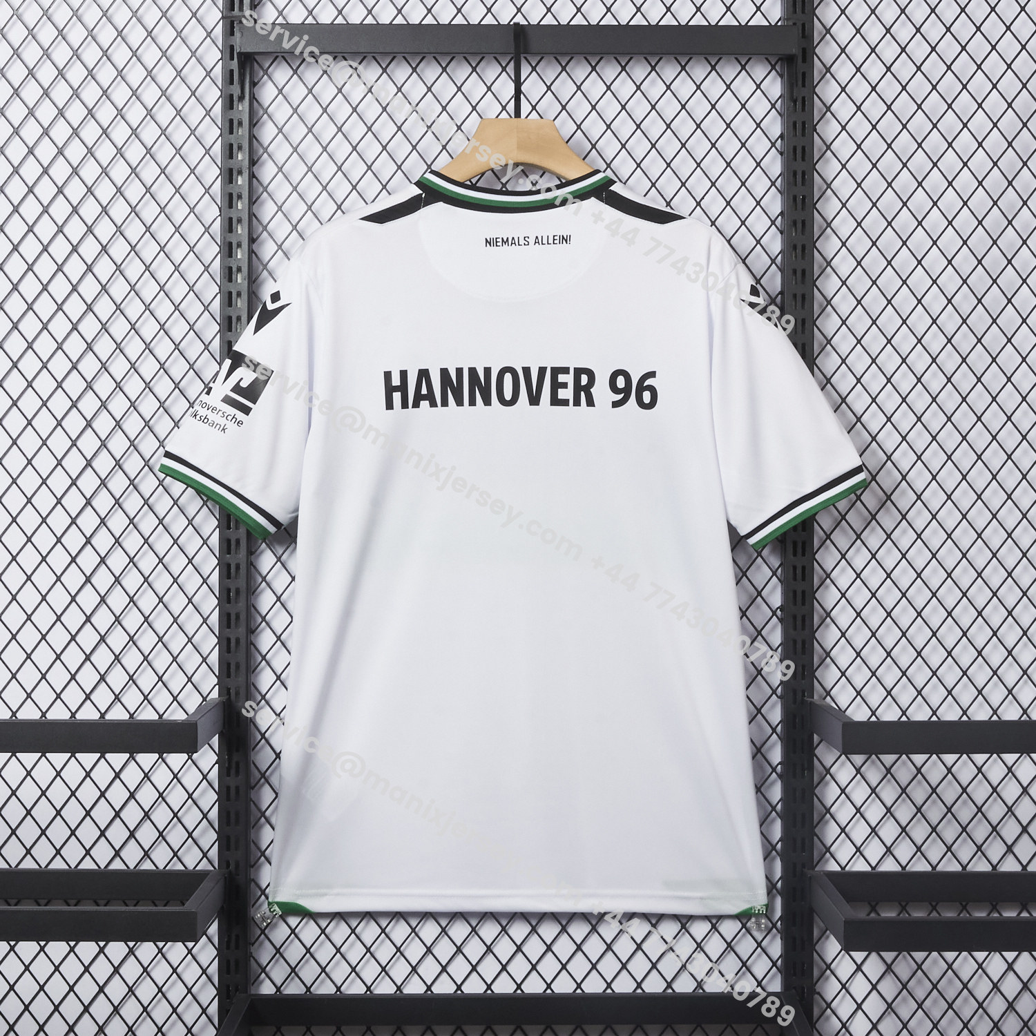 ManixJersey.com | Hannover 96 25-26 Third White Jersey - Fans Version -Customize Name, Number and Patch | Worldwide Shipping