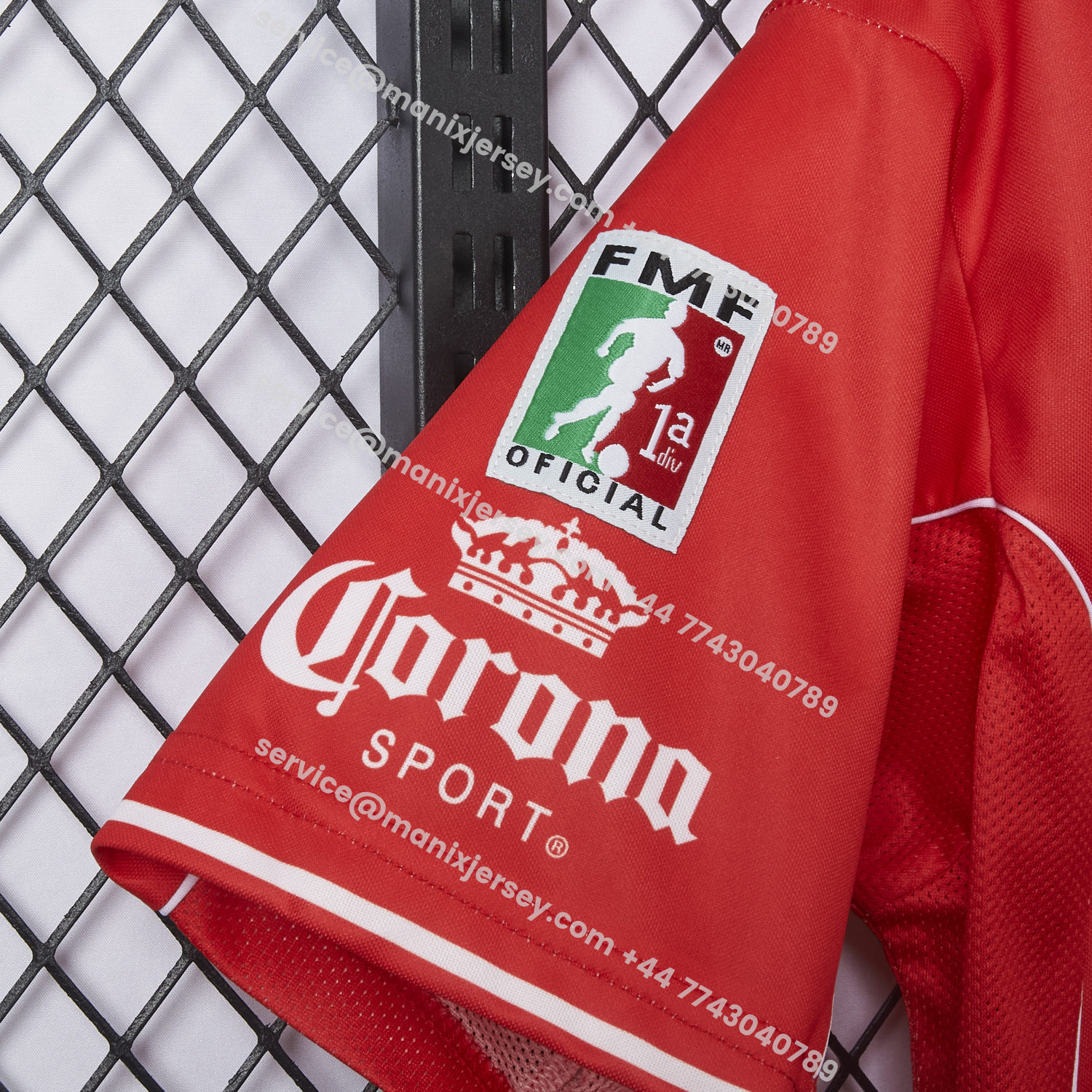 ManixJersey.com | Retro Toluca 1998-99 Home Red Jersey -Customize Name, Number and Patch | Worldwide Shipping