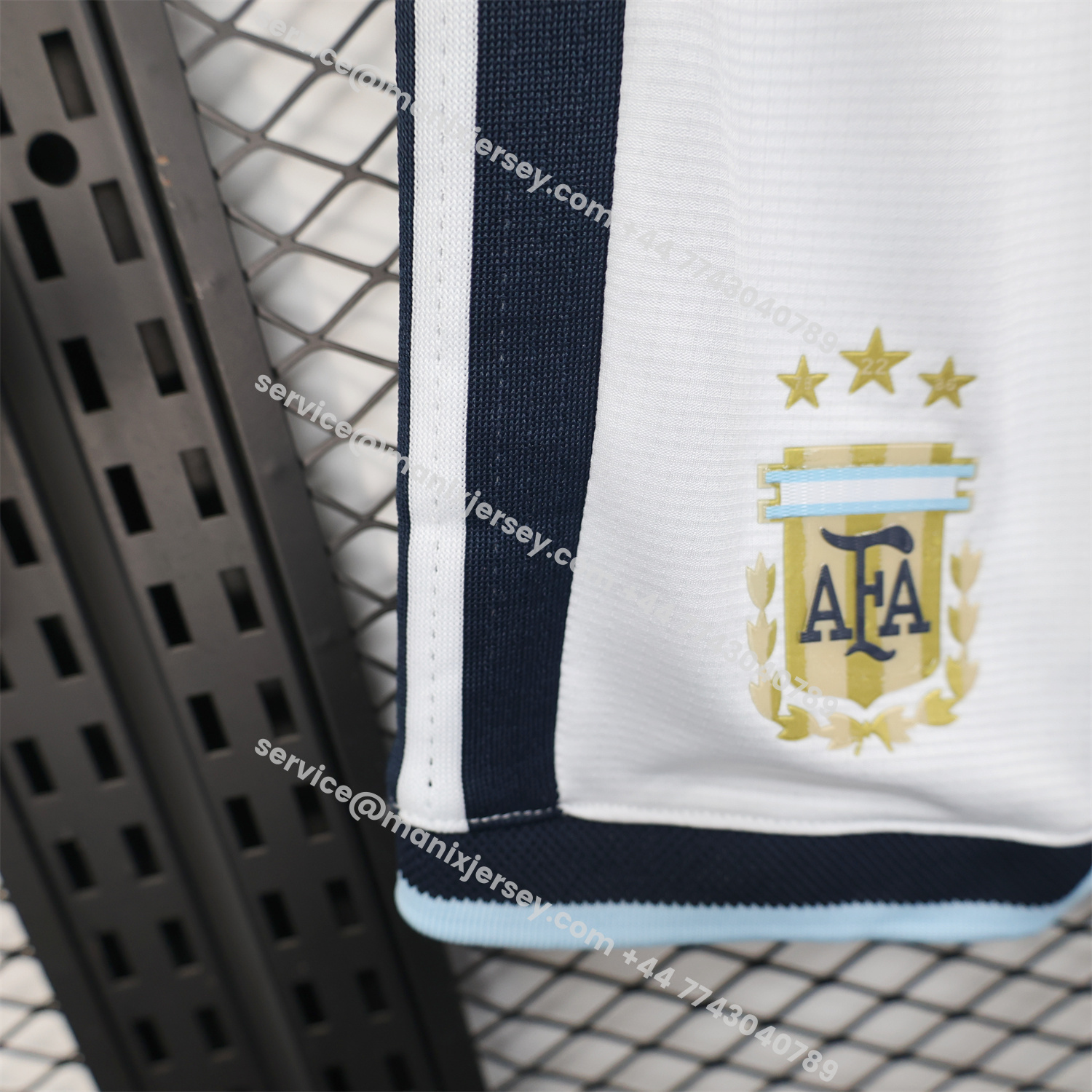 ManixJersey.com | Argentina 2026 White Shorts - Player Version -Customize Name, Number and Patch | Worldwide Shipping