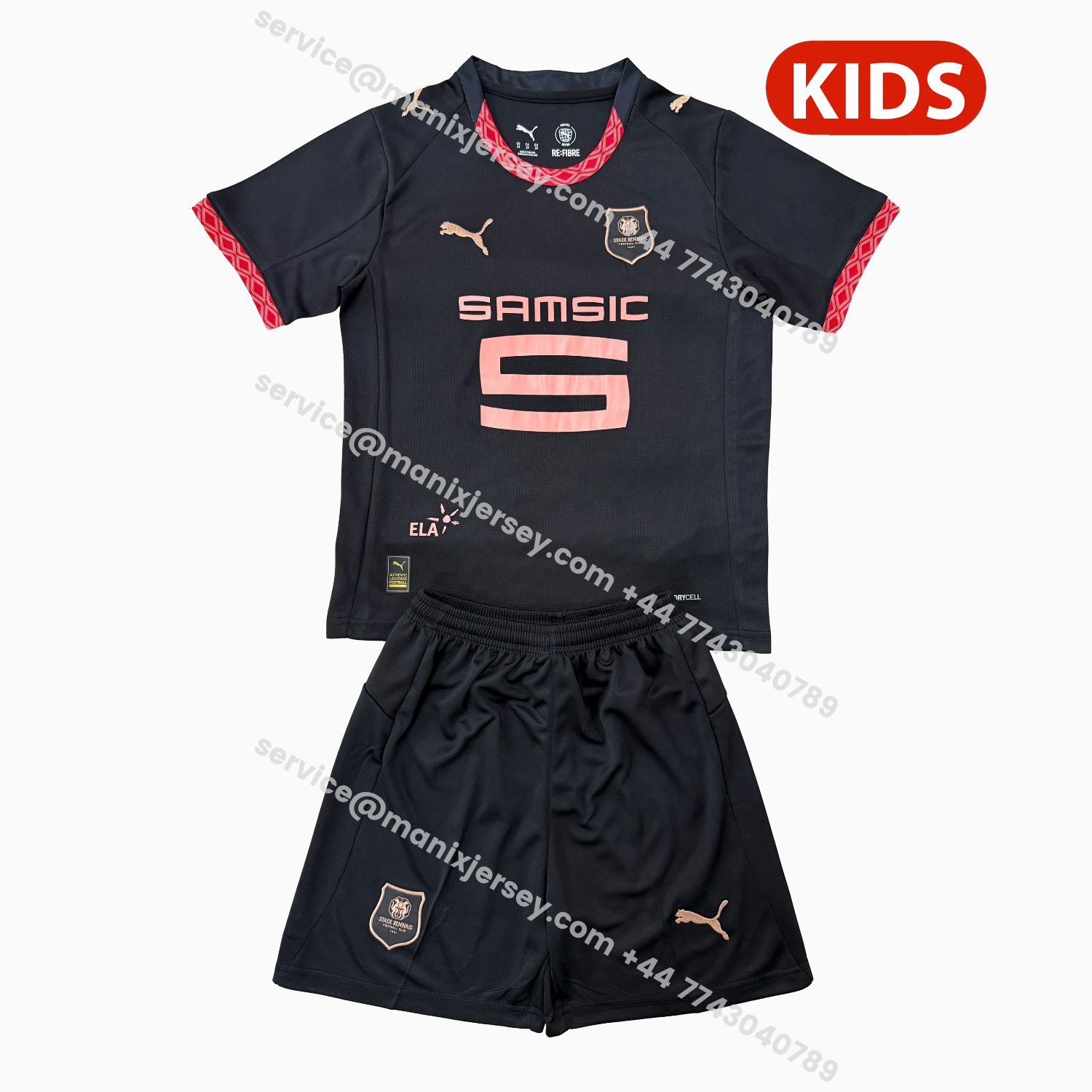 ManixJersey.com | Stade Rennais 25-26 Third Kids Kit -Customize Name, Number and Patch | Worldwide Shipping