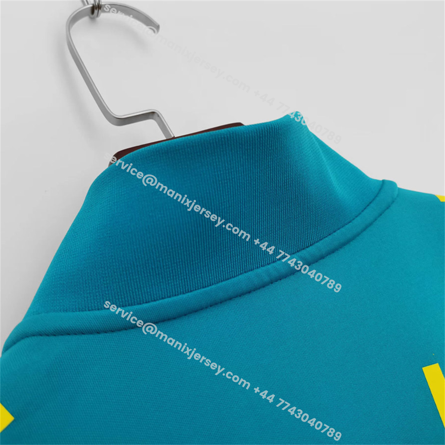 ManixJersey.com | Retro Brazil 2022 Lake Blue Windbreaker -Customize Name, Number and Patch | Worldwide Shipping