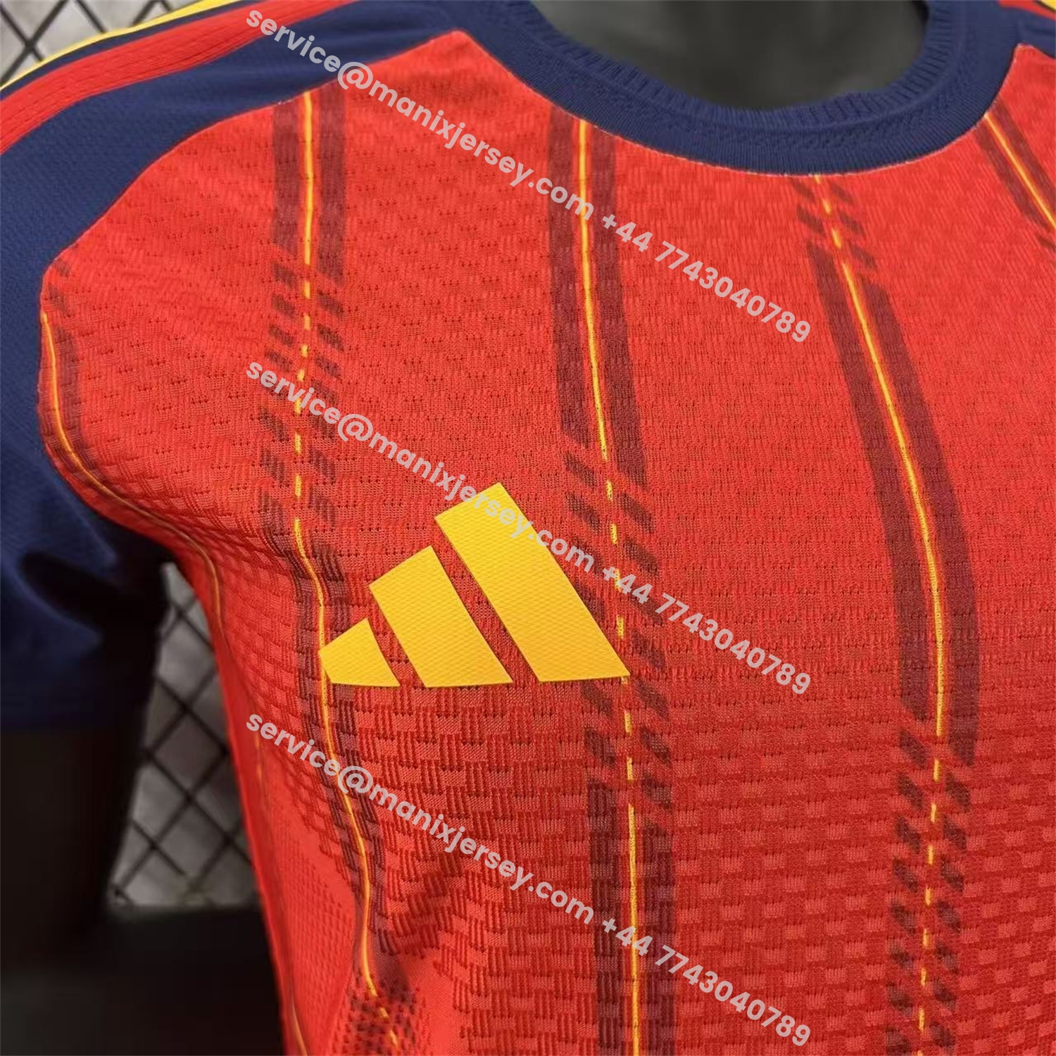ManixJersey.com | Women's Spain 2026 Home Jersey - Player Version -Customize Name, Number and Patch | Worldwide Shipping