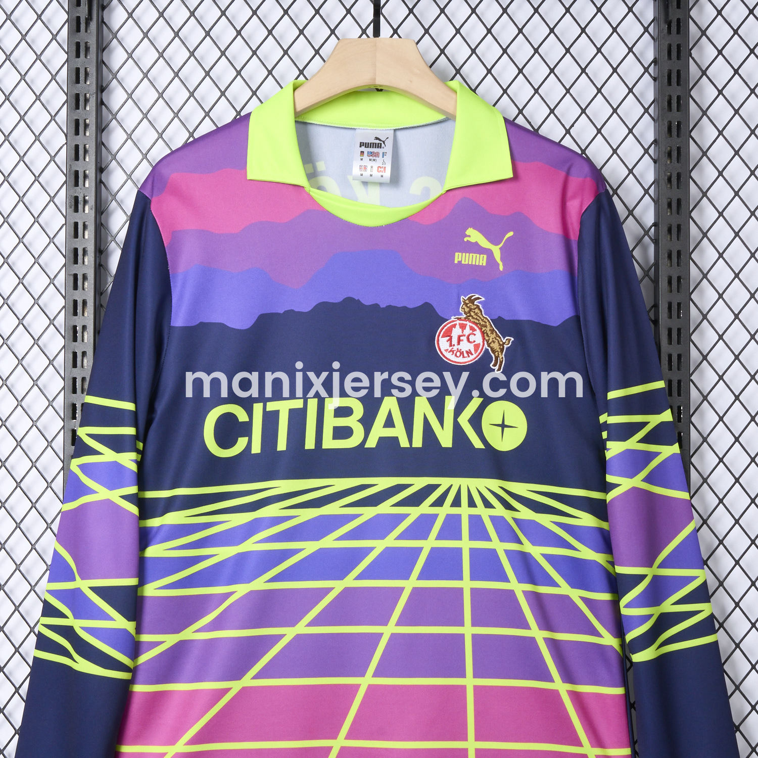 ManixJersey.com | Retro Klon 1991-92 Goalkeeper Long Sleeve Jersey -Customize Name, Number and Patch | Worldwide Shipping