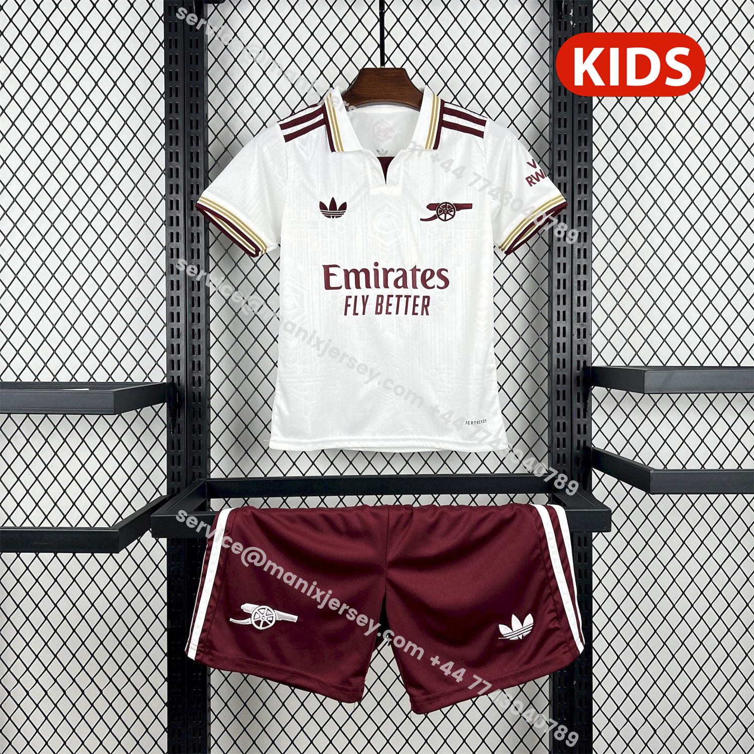 ManixJersey.com | Arsenal 25-26 Third Kids Kit -Customize Name, Number and Patch | Worldwide Shipping